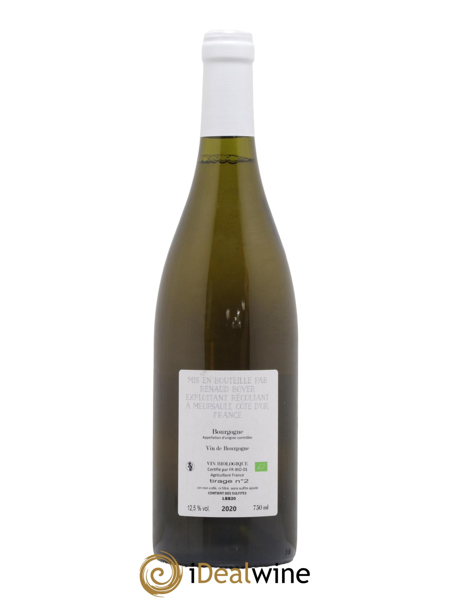 Bourgogne Les Riaux Renaud Boyer 2020 - Lot de 1 bouteille - 1