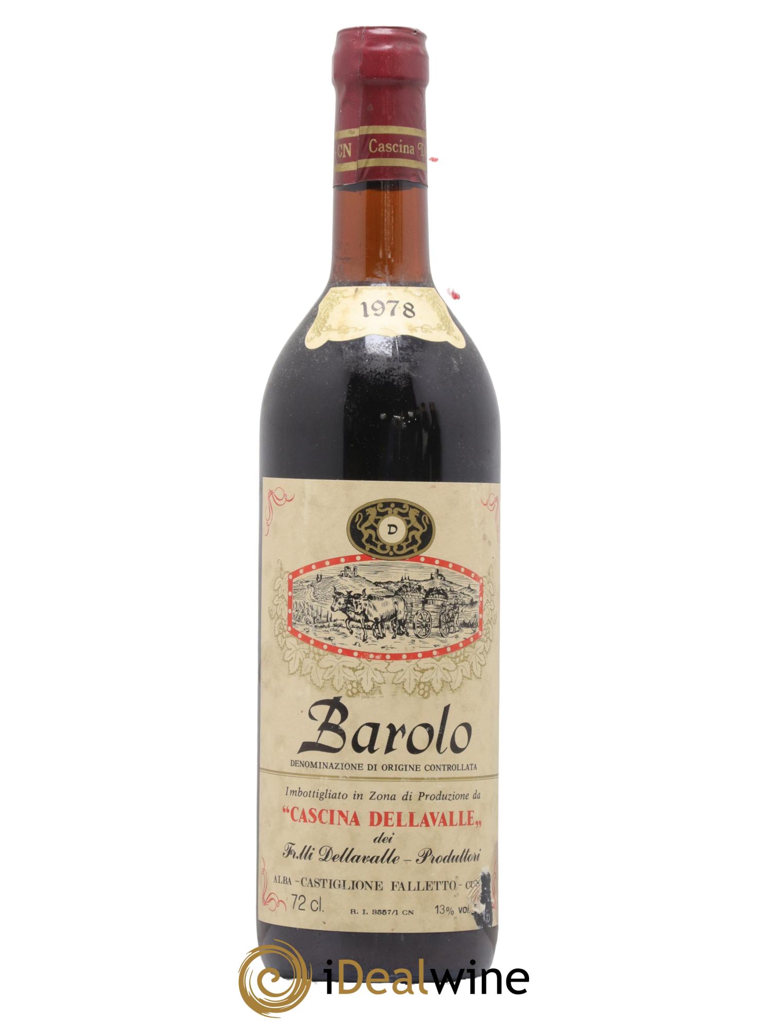 Barolo Cascina Dellavalle 1978 - Lot de 1 bouteille - 0