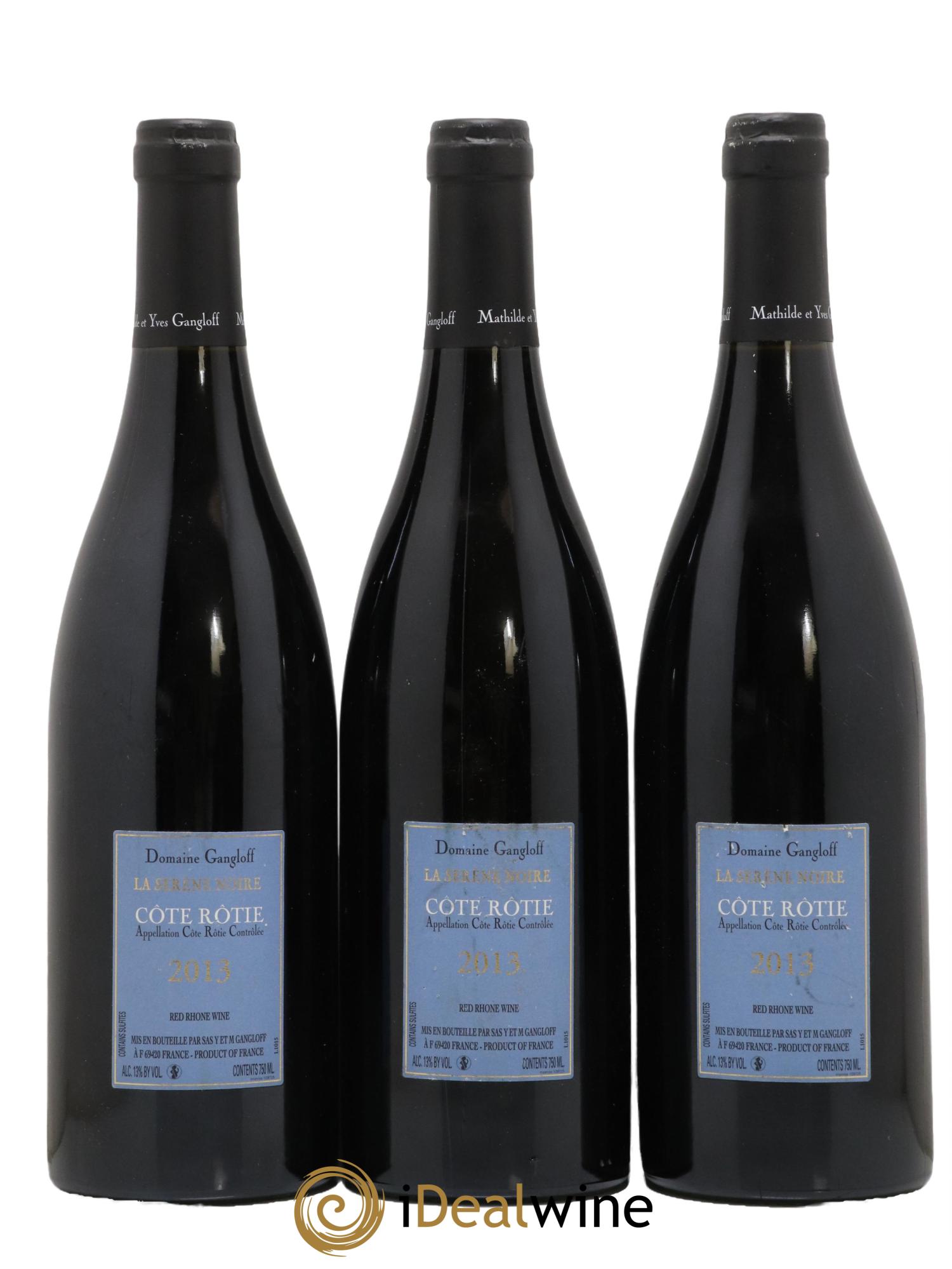 Côte-Rôtie La Sereine Noire Gangloff (Domaine) 2013 - Lot de 3 bouteilles - 1