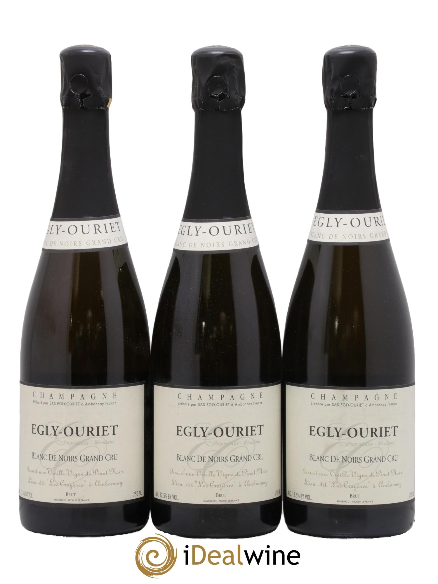 Blanc de Noirs Les Crayères Vieilles vignes Egly-Ouriet - Lot de 3 bouteilles - 0