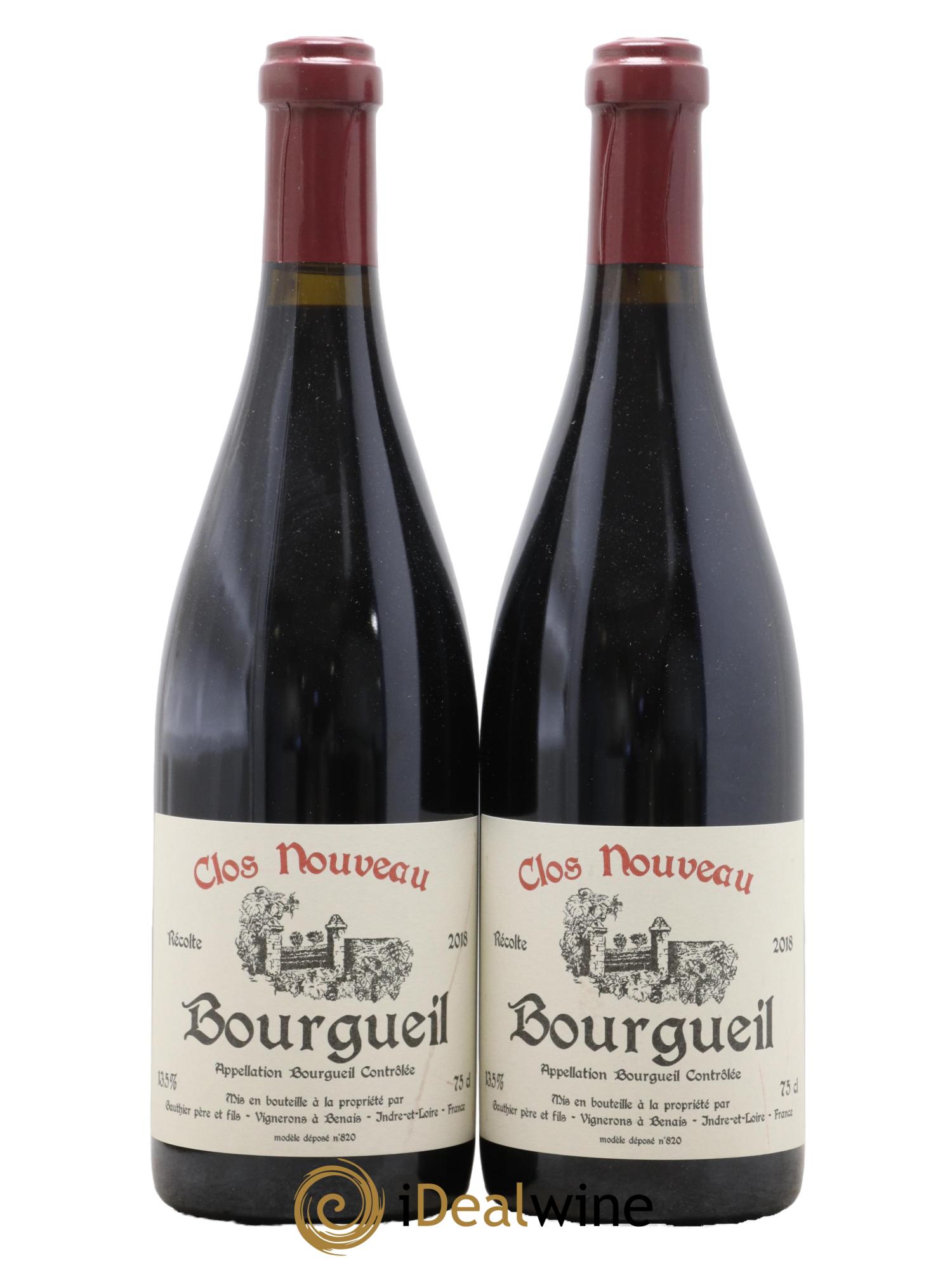 Bourgueil Clos Nouveau Domaine du Bel Air 2018 - Lot de 2 bouteilles - 0