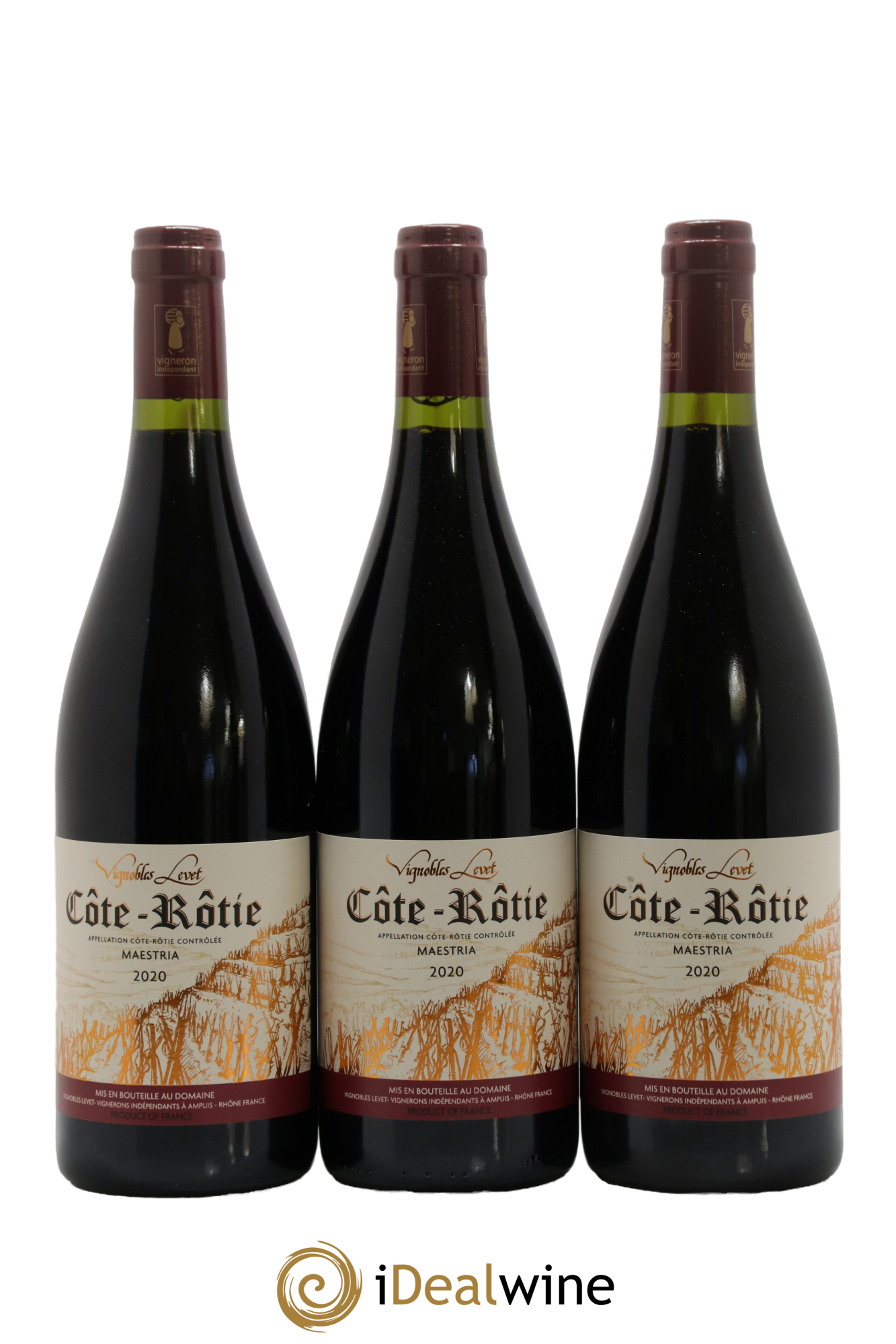 Côte-Rôtie Maestria Vignobles Levet 2020 - Posten von 3 Flaschen - 0