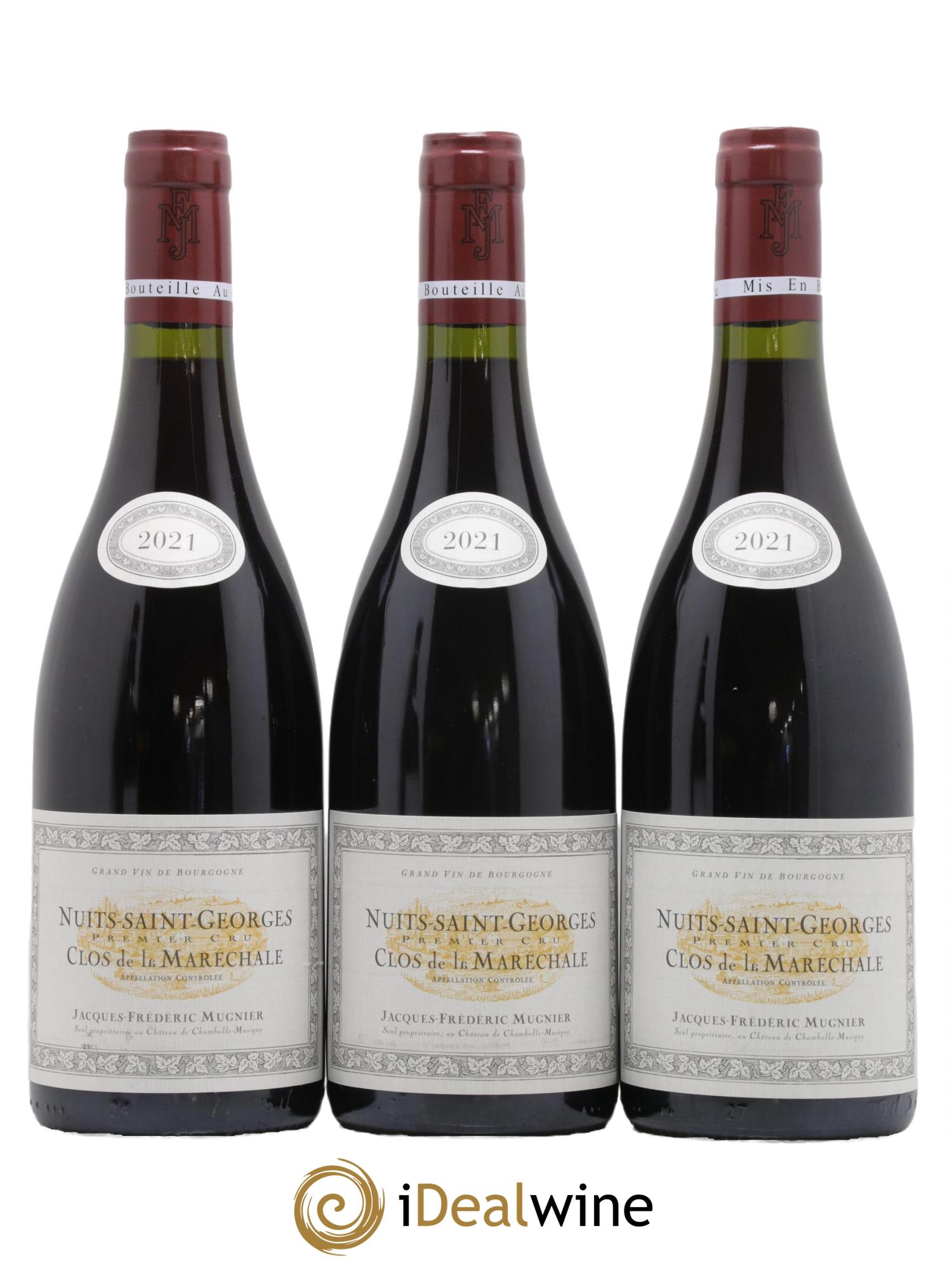 Nuits-Saint-Georges 1er Cru Clos de La Maréchale Jacques-Frédéric Mugnier 2021 - Lot de 3 bouteilles - 0