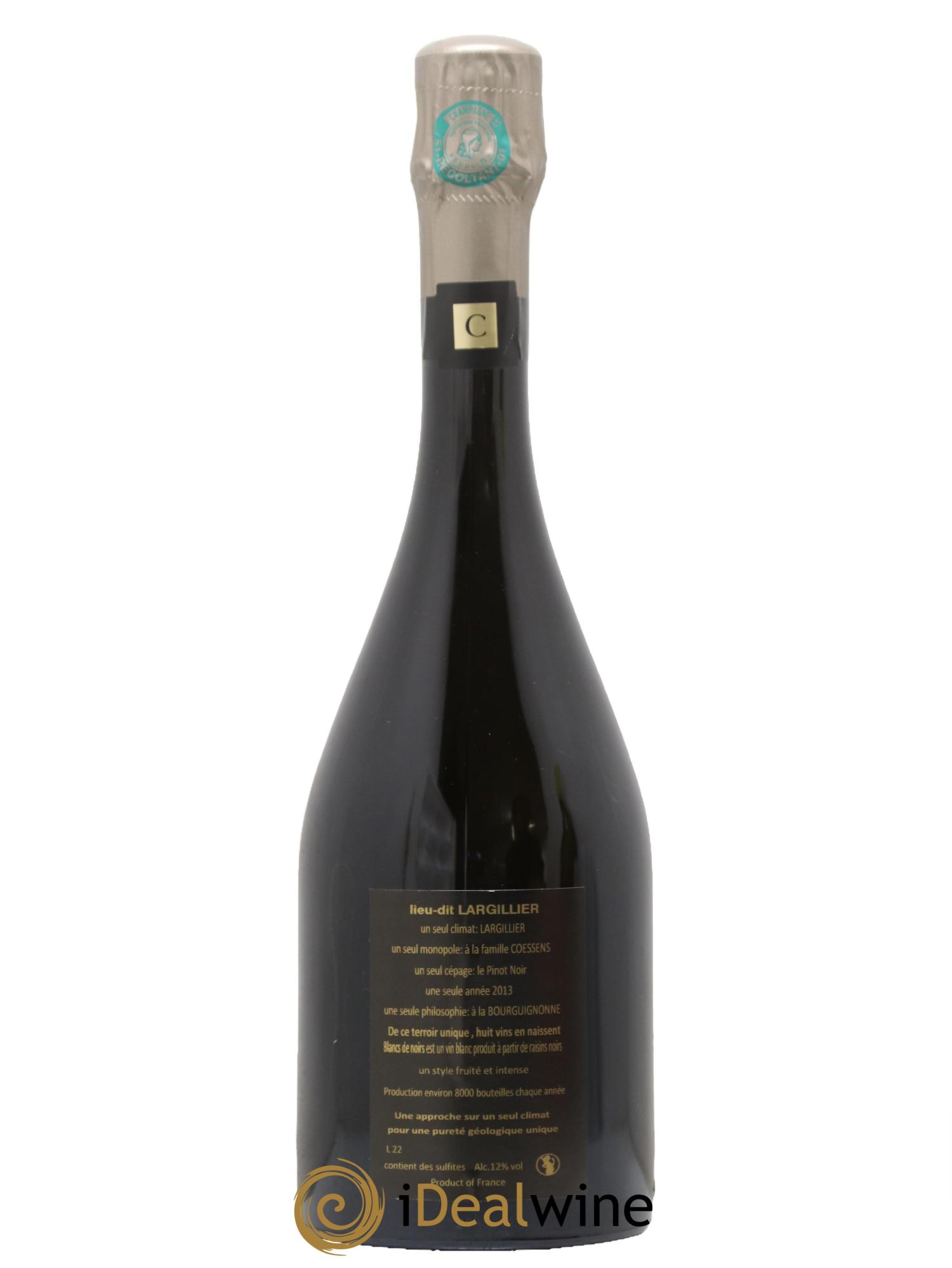 Champagne Largillier Maison Coessens 2013 - Lot de 1 bouteille - 1