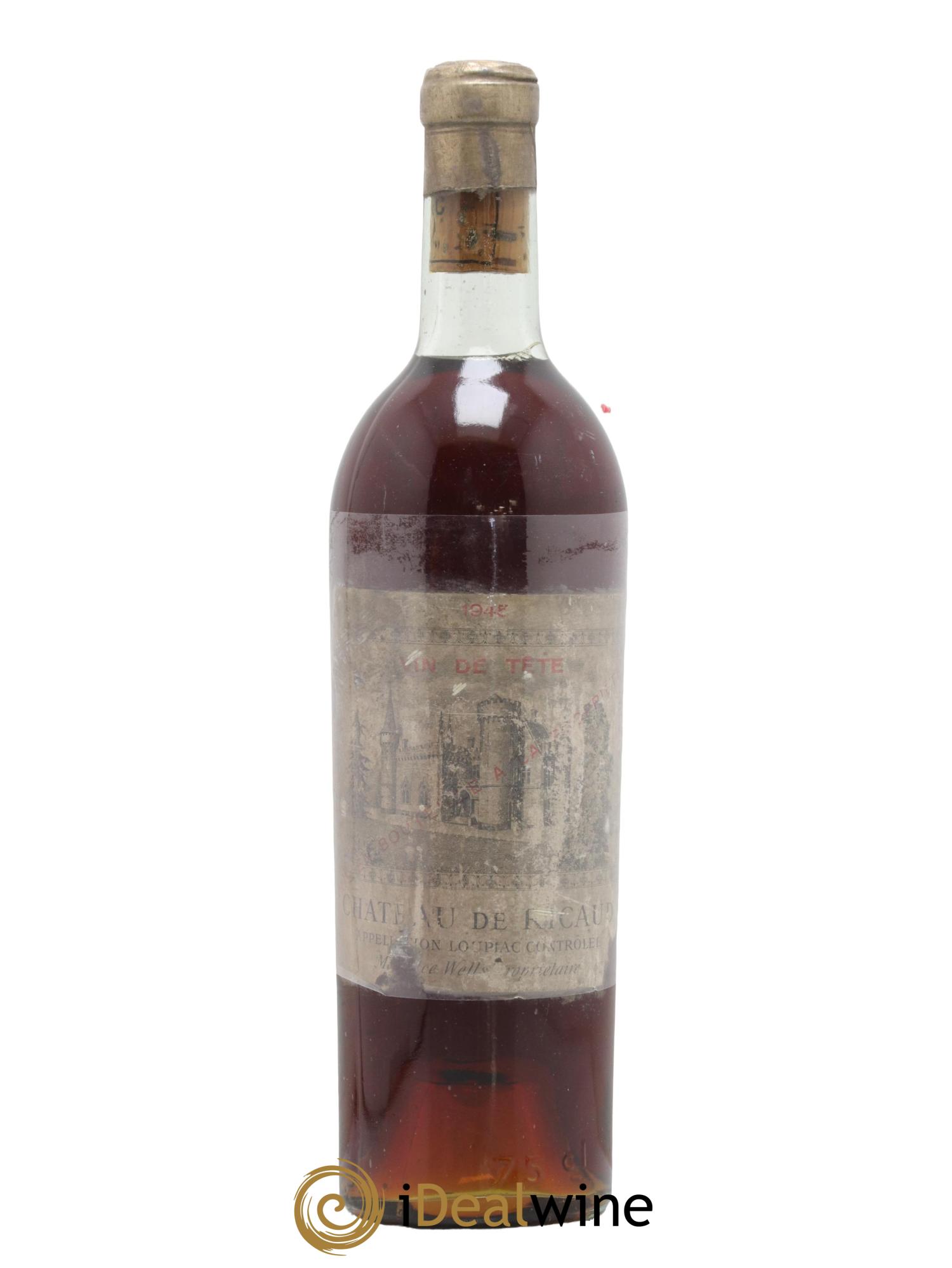Loupiac Vin de Tête Château de Ricaud 1945 - Lotto di 1 bottiglia - 0