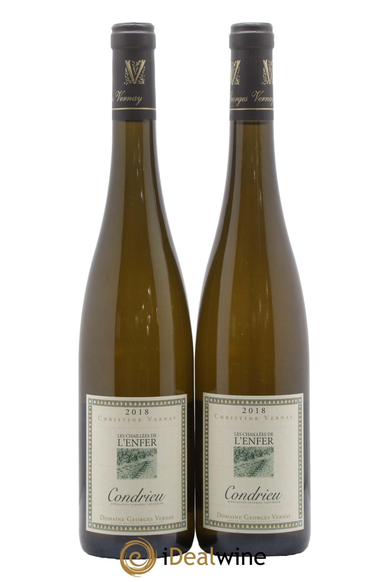 Condrieu Les Chaillées de l'Enfer Georges Vernay 2018 - Lot de 2 bouteilles - 0
