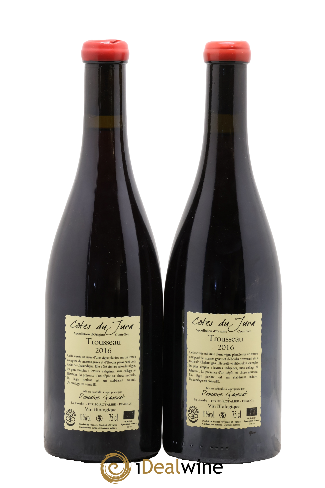 Côtes du Jura Plein Sud Jean-François Ganevat (Domaine) 2016 - Lot de 2 bouteilles - 1