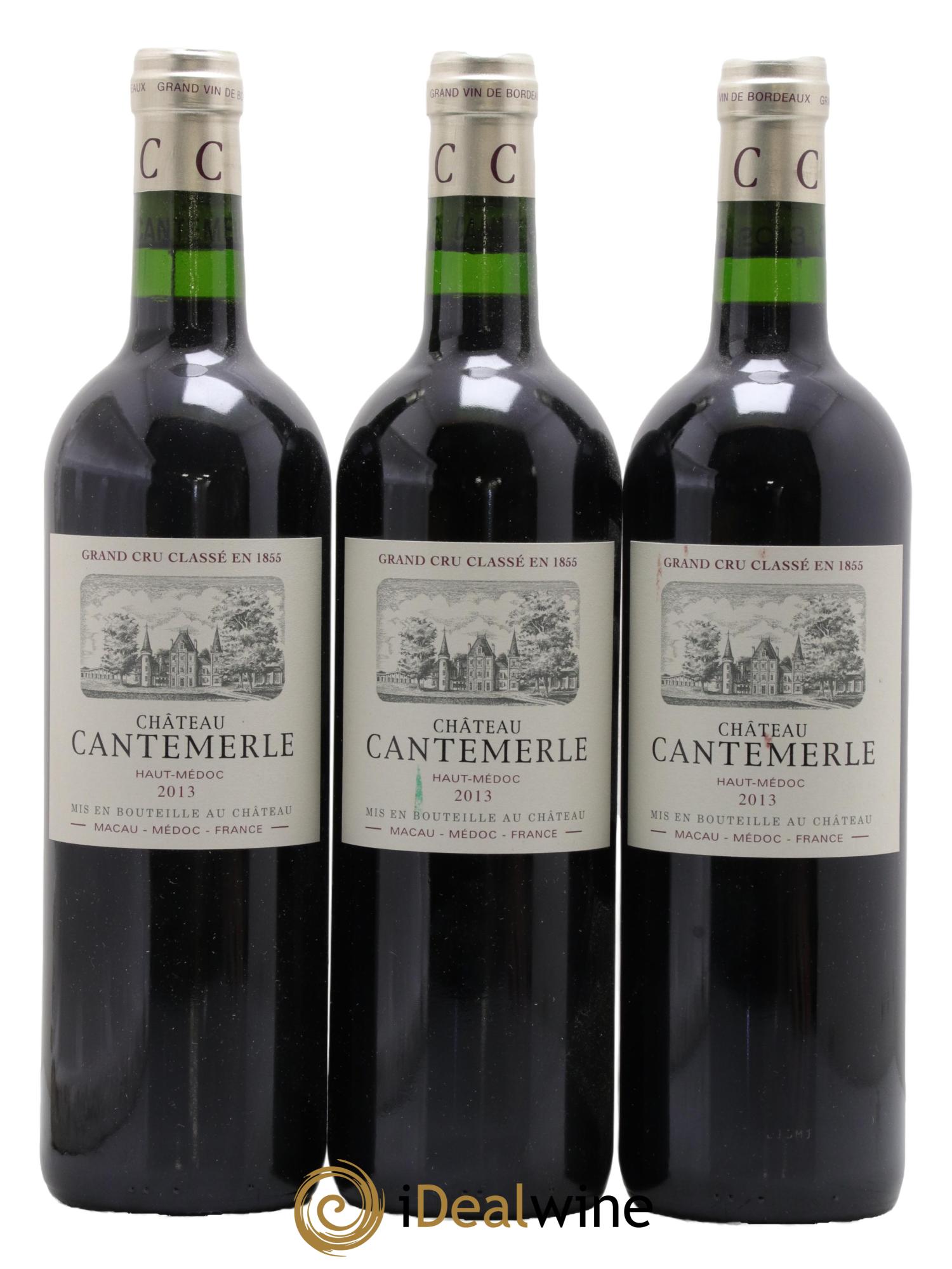 Château Cantemerle 5ème Grand Cru Classé 2013 - Lot de 3 bouteilles - 0