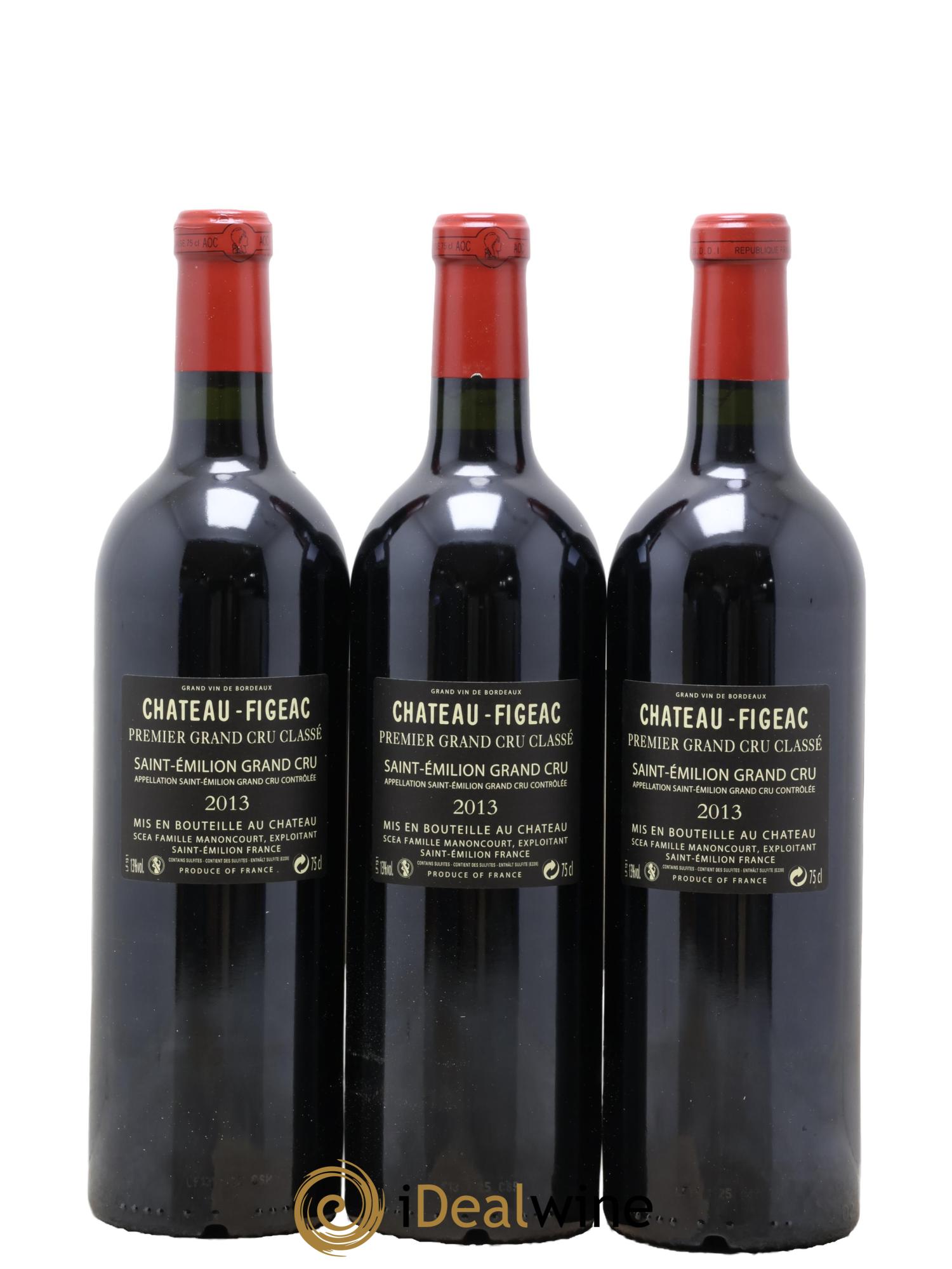 Château Figeac 1er Grand Cru Classé A 2013 - Lot de 12 bouteilles - 8