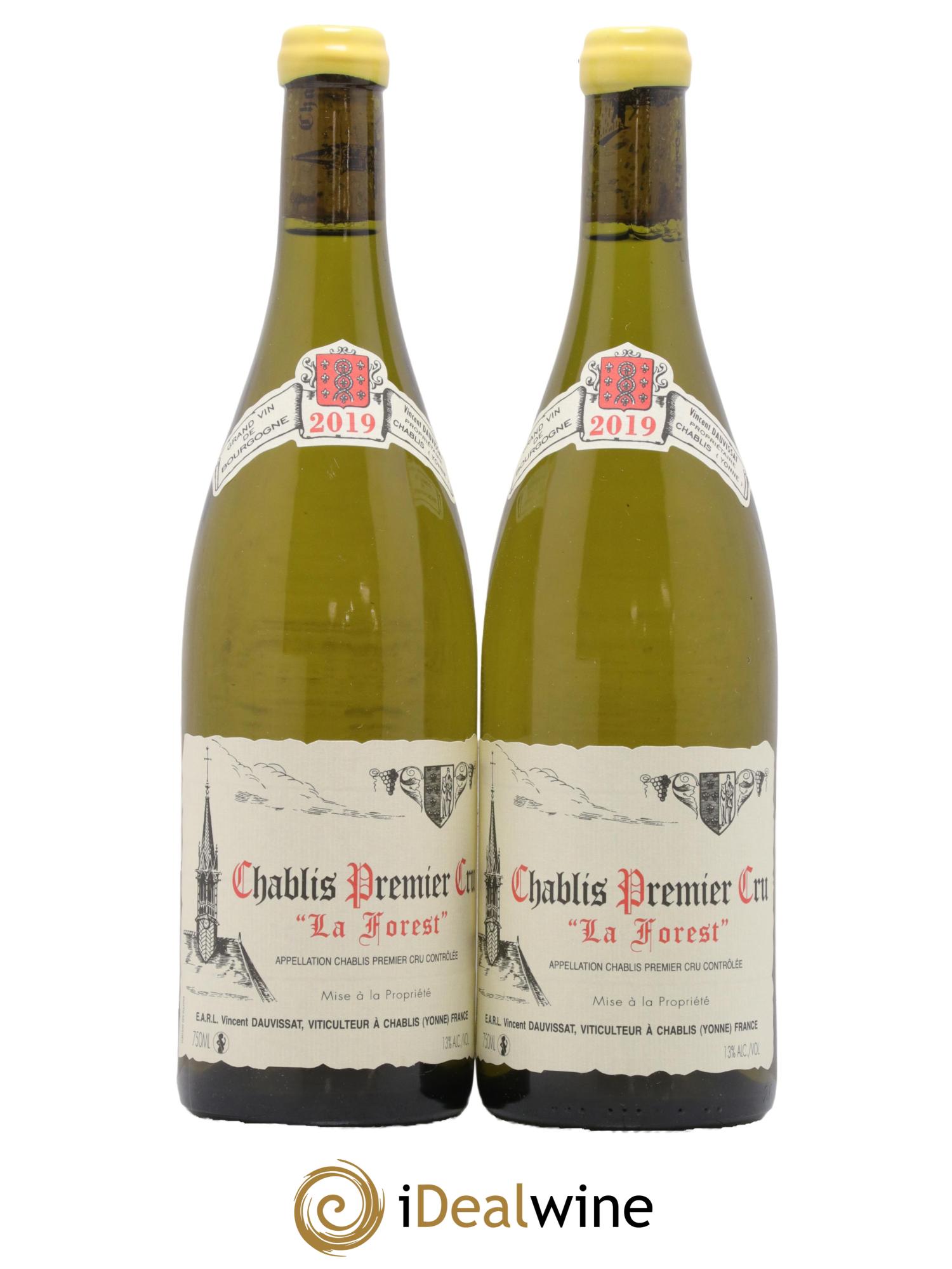 Chablis 1er Cru La Forest Vincent Dauvissat (Domaine) 2019 - Lot de 2 bouteilles - 0