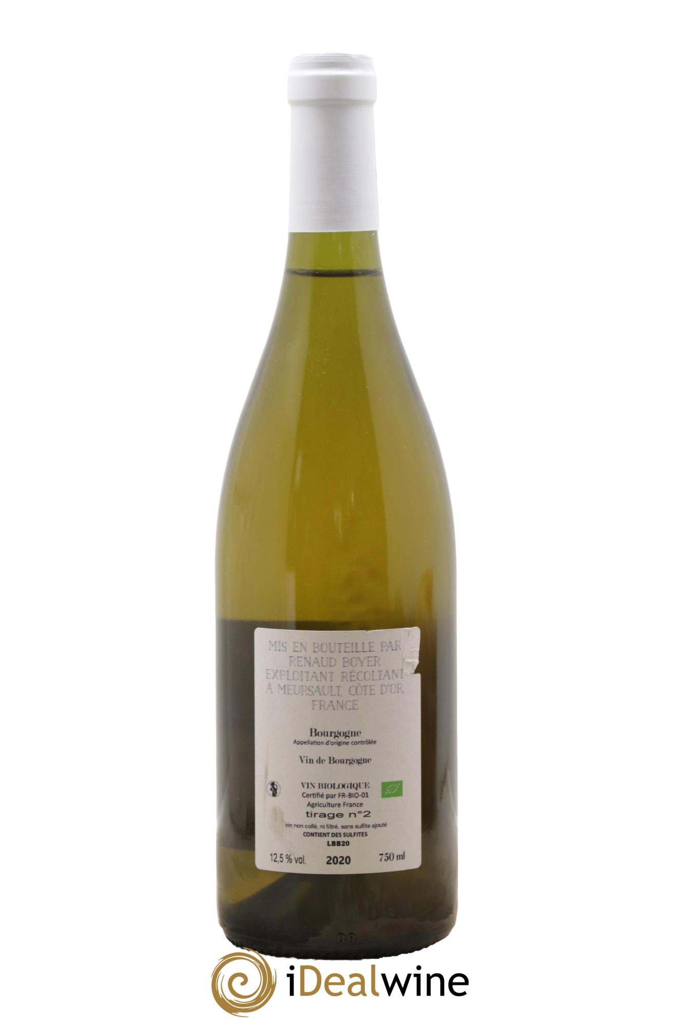 Bourgogne Les Riaux Renaud Boyer Tirage numéro 2 2020 - Lot de 1 bouteille - 1