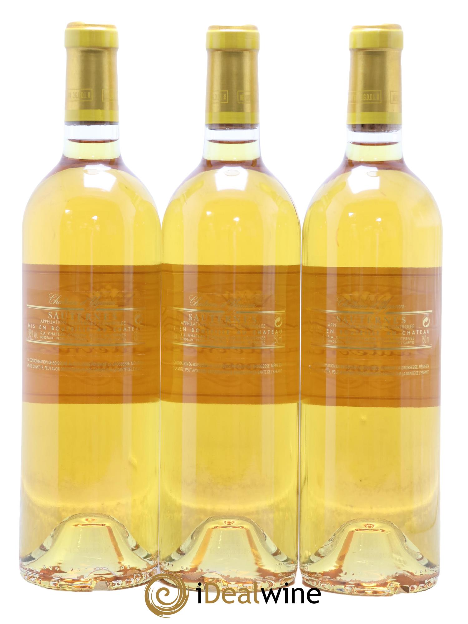 Château d' Yquem 1er Cru Classé Supérieur 2008 - Lotto di 3 bottiglie - 1