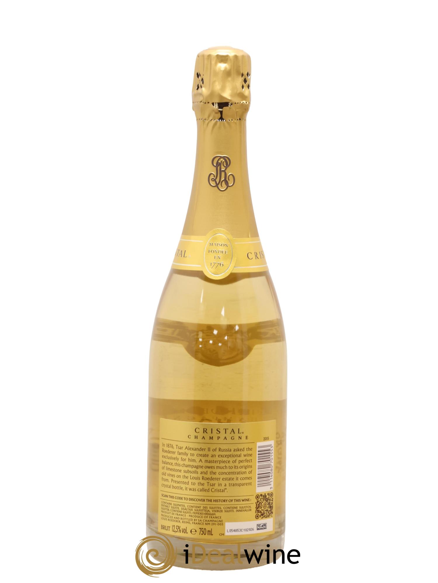 Cristal Louis Roederer 2015 - Lot of 1 bottle - 2