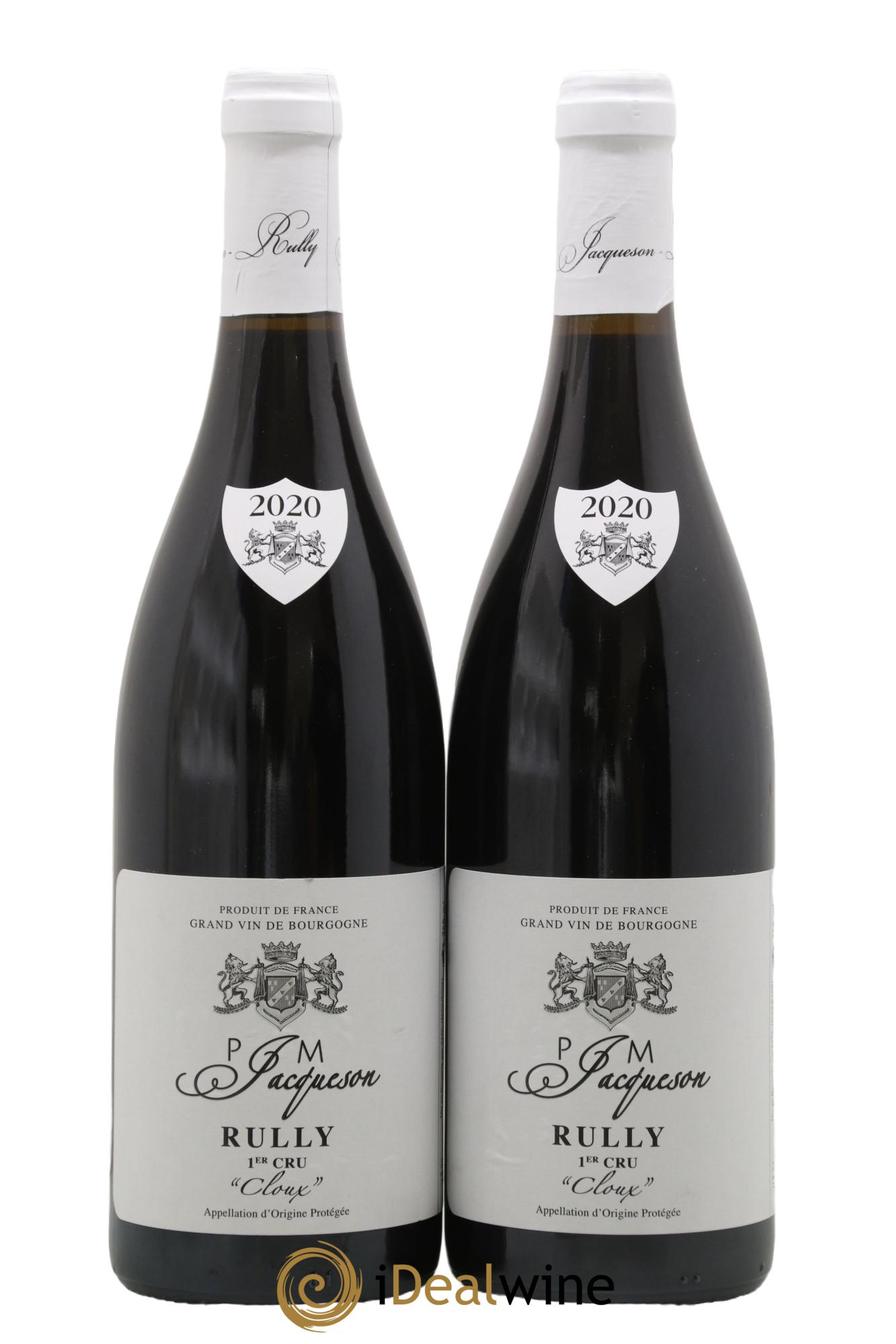 Rully 1er Cru Les Cloux Paul & Marie Jacqueson 2020 - Lot de 2 bouteilles - 0