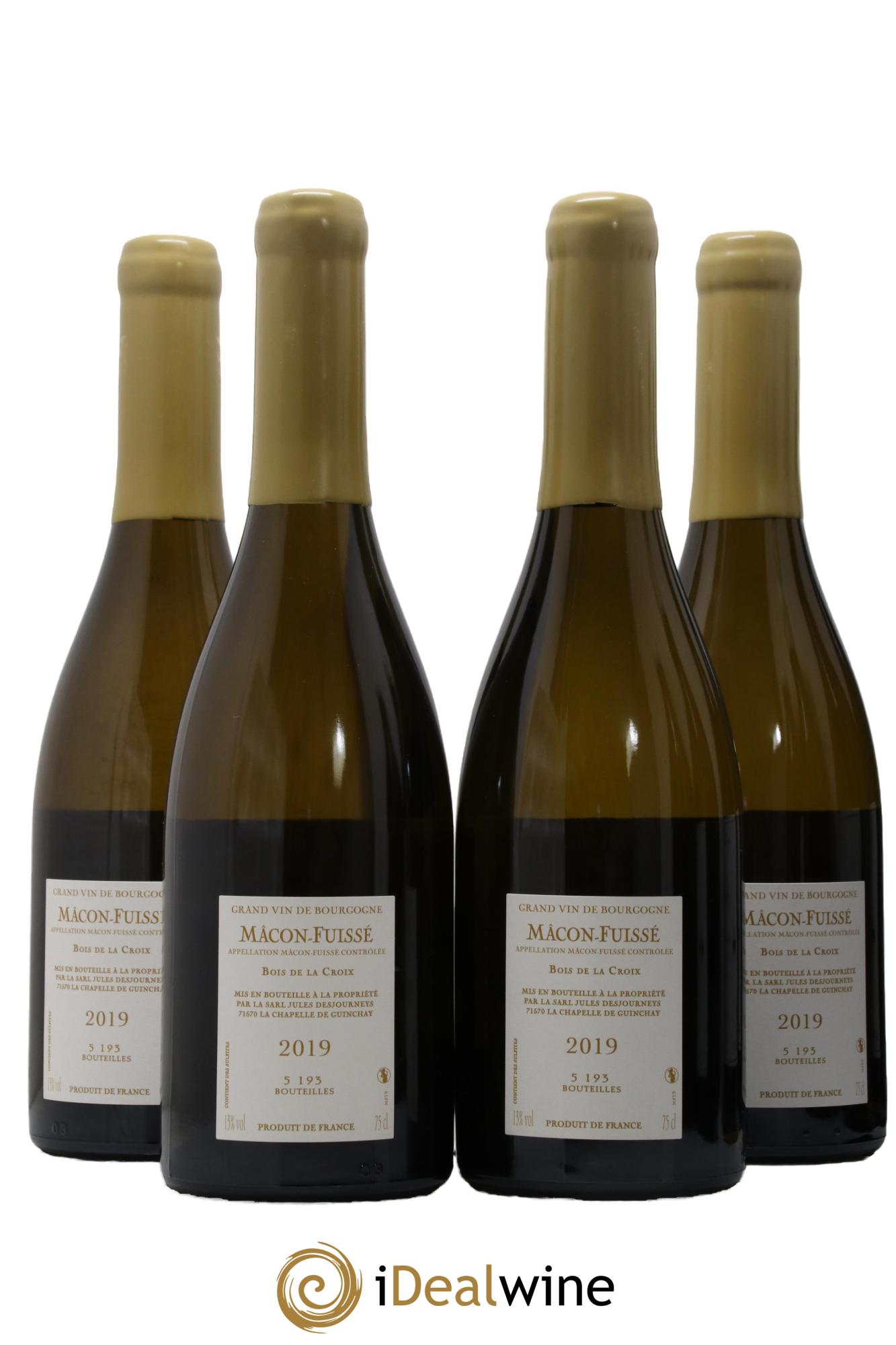 Mâcon-Fuissé Bois de la Croix Jules Desjourneys 2019 - Lot de 4 bouteilles - 1
