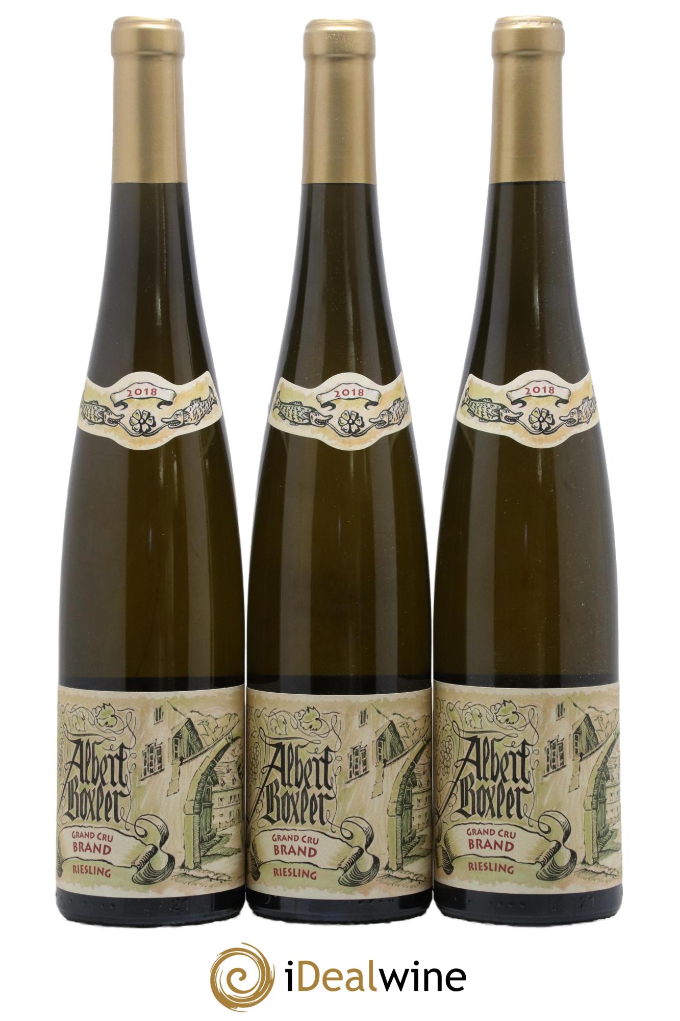 Alsace Riesling Grand Cru Brand Albert Boxler 2018 - Lot de 3 bouteilles - 0