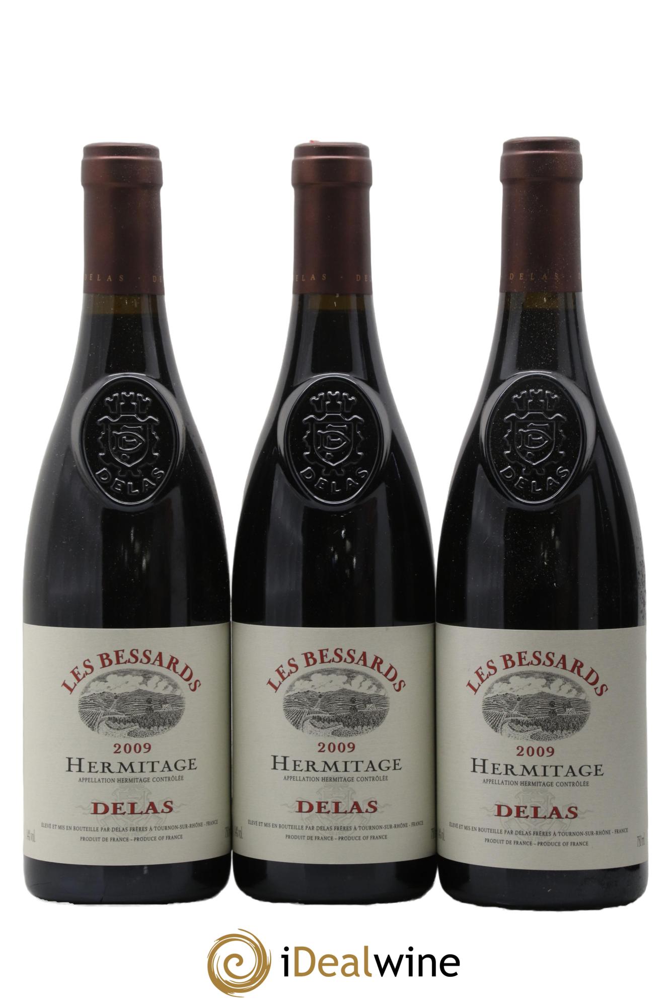 Hermitage Les Bessards Delas Frères 2009 - Lot de 3 bouteilles - 0