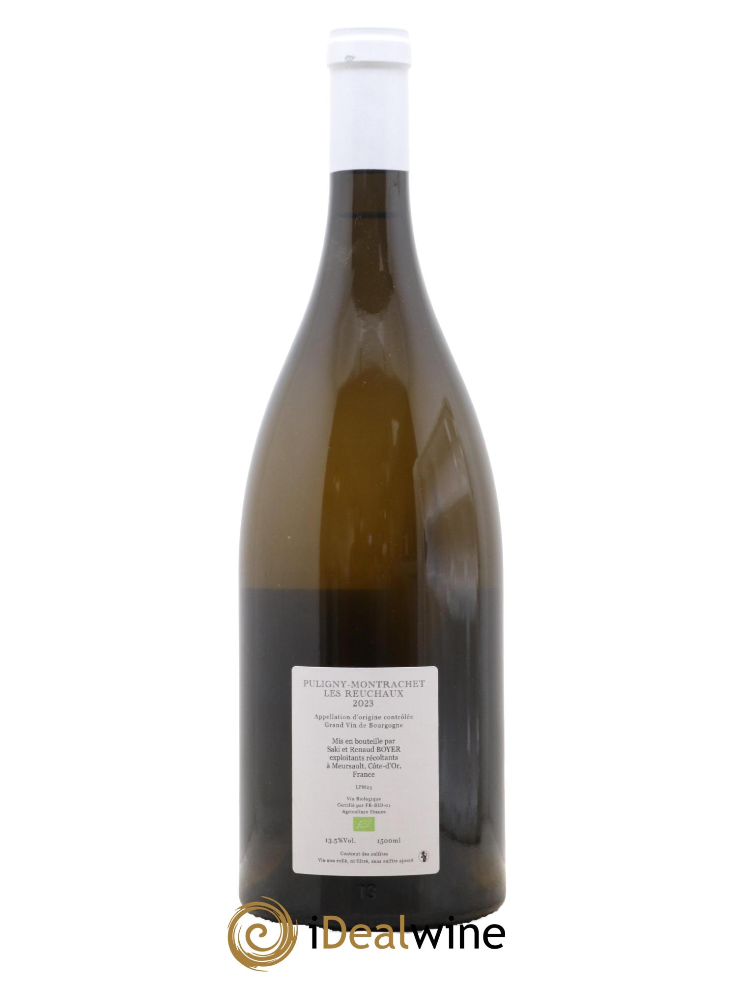 Puligny-Montrachet Les Reuchaux Renaud Boyer 2023 - Lot de 1 magnum - 1