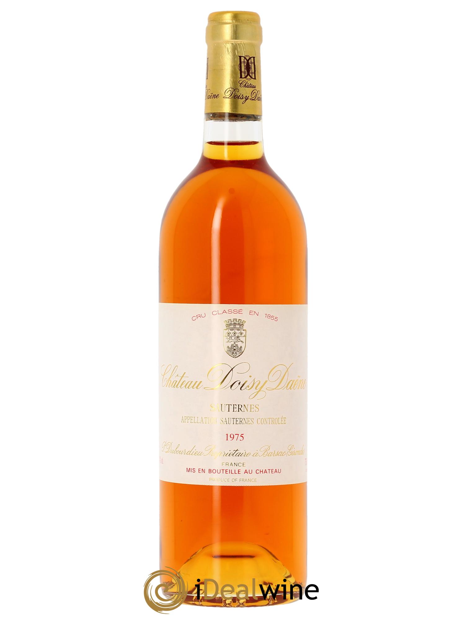 Château Doisy Daëne 2ème Grand Cru Classé (Original-holzkiste ab 6 Fl.) 1975 - Posten von 1 Flasche - 0