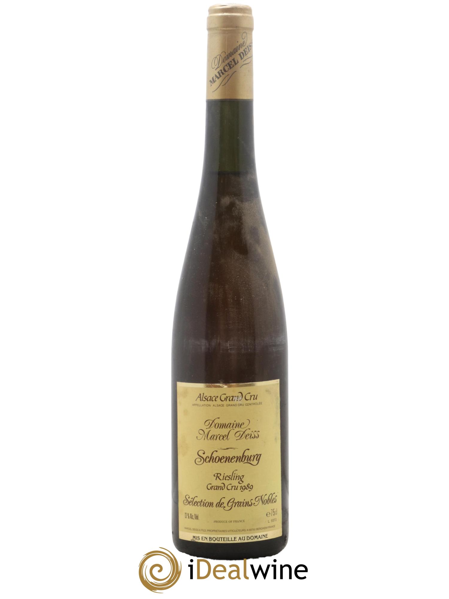 Alsace Grand Cru Schoenenbourg Marcel Deiss (Domaine) 1989 - Lot de 1 bouteille - 0