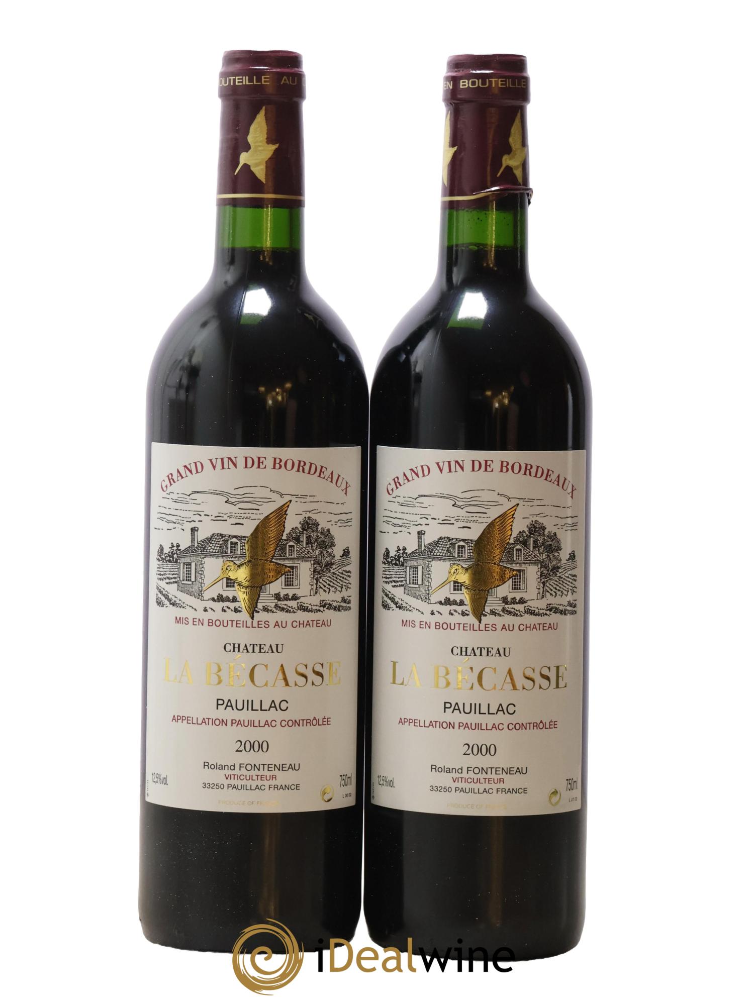 Château la Bécasse 2000 - Posten von 2 Flaschen - 0