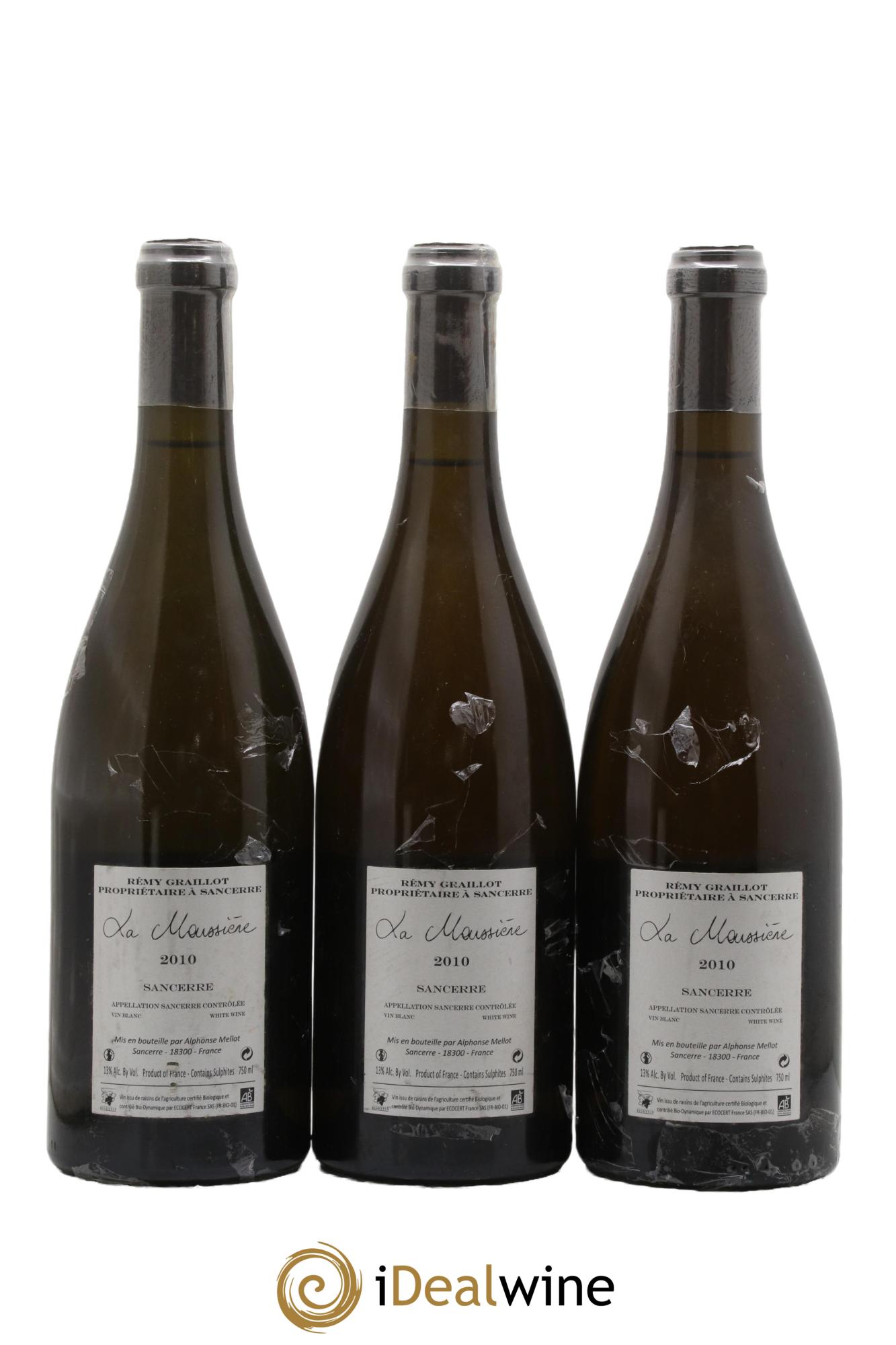Sancerre La Moussière Rémy Graillot 2010 - Posten von 3 Flaschen - 1