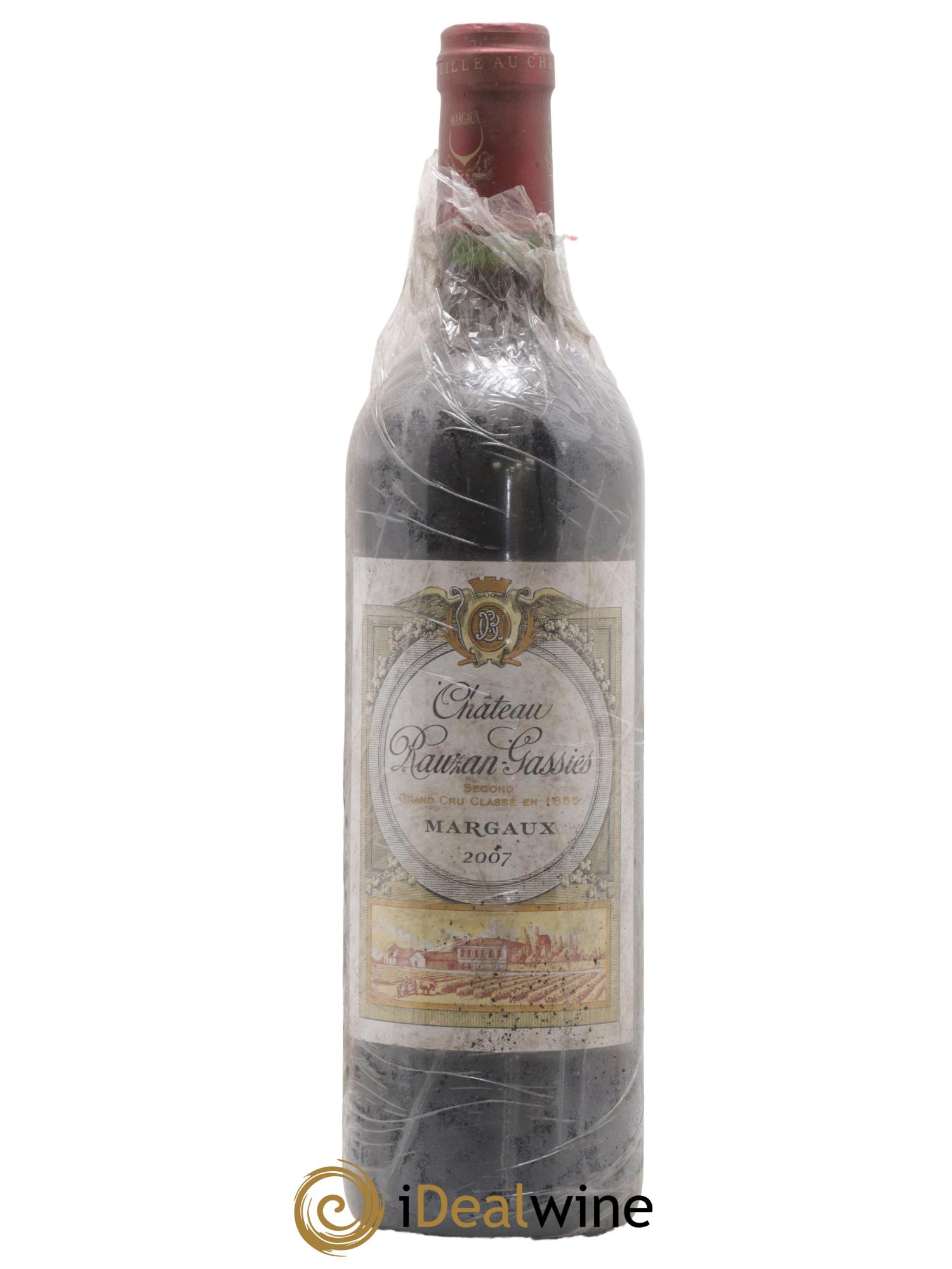 Château Rauzan-Gassies 2ème Grand Cru Classé 2007 - Lotto di 1 bottiglia - 0