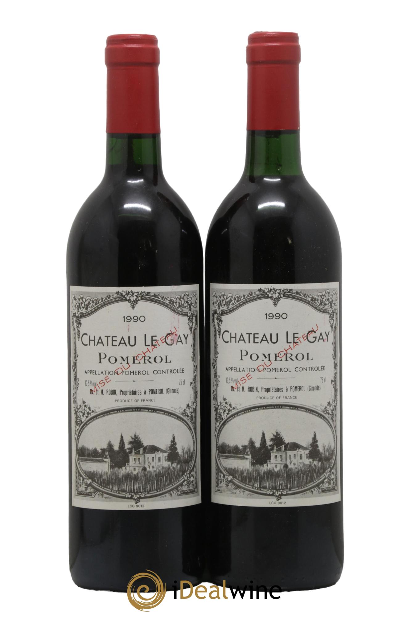 Château Le Gay 1990 - Lot de 2 bouteilles - 0
