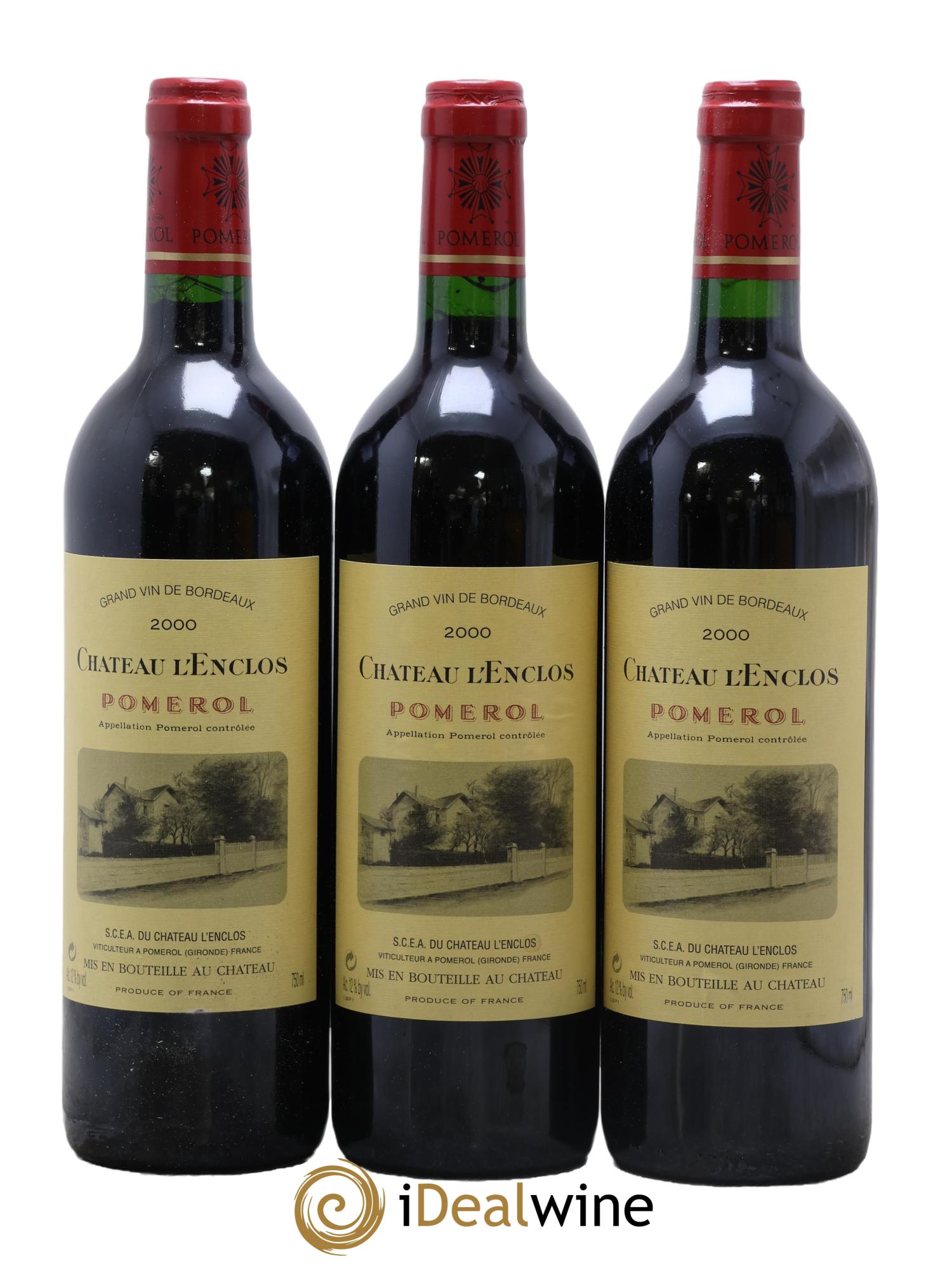Château l' Enclos 2000 - Posten von 3 Flaschen - 0