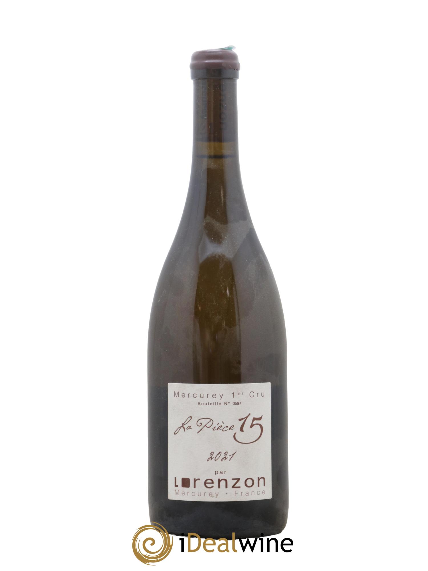 Mercurey 1er Cru Pièce 15 Bruno Lorenzon 2021 - Lot de 1 bouteille - 0