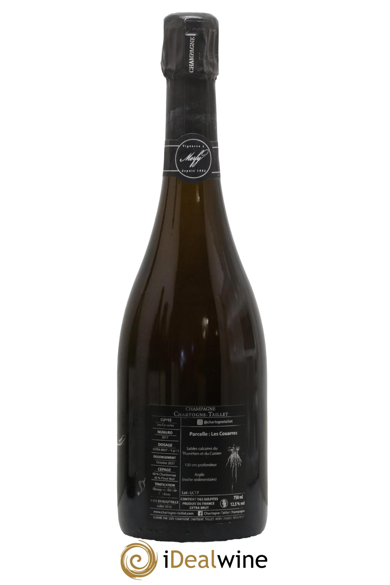 Les Couarres Château Extra-Brut Chartogne-Taillet 2017 - Lot de 1 bouteille - 1