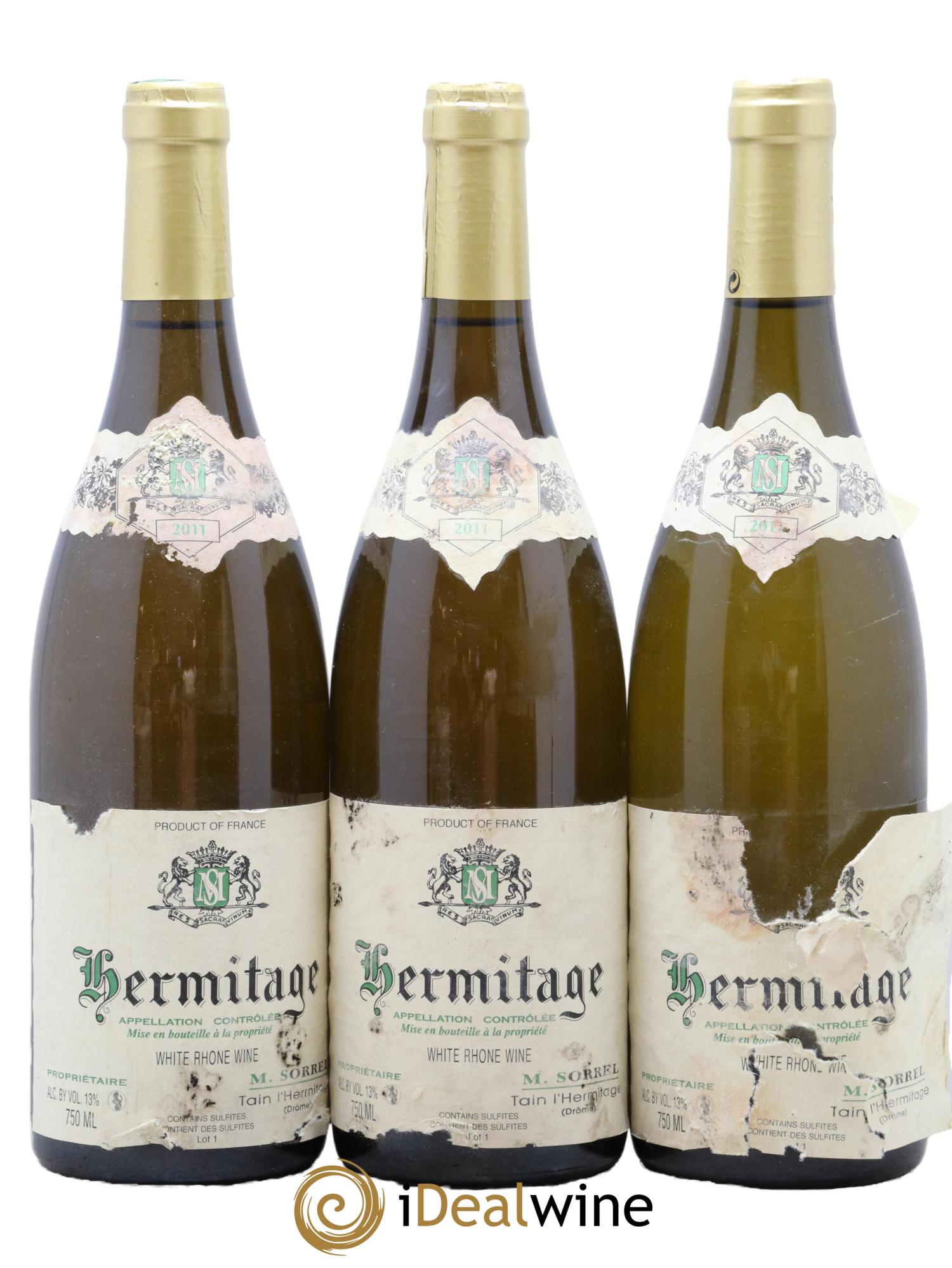 Hermitage Marc Sorrel 2011 - Lot de 3 bouteilles - 0