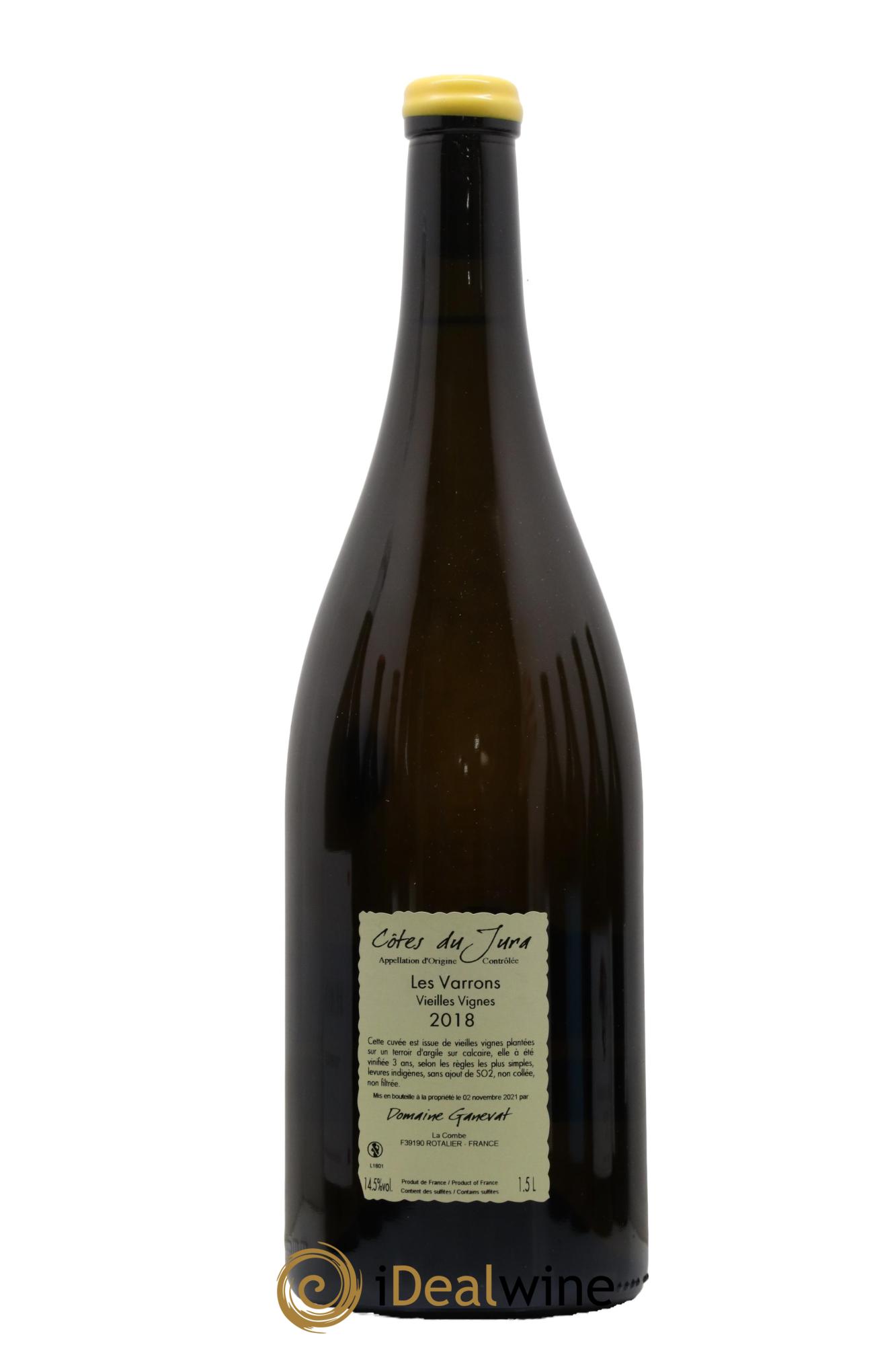 Côtes du Jura Les Varrons Vieilles Vignes Jean-François Ganevat (Domaine) 2018 - Lot de 1 magnum - 1