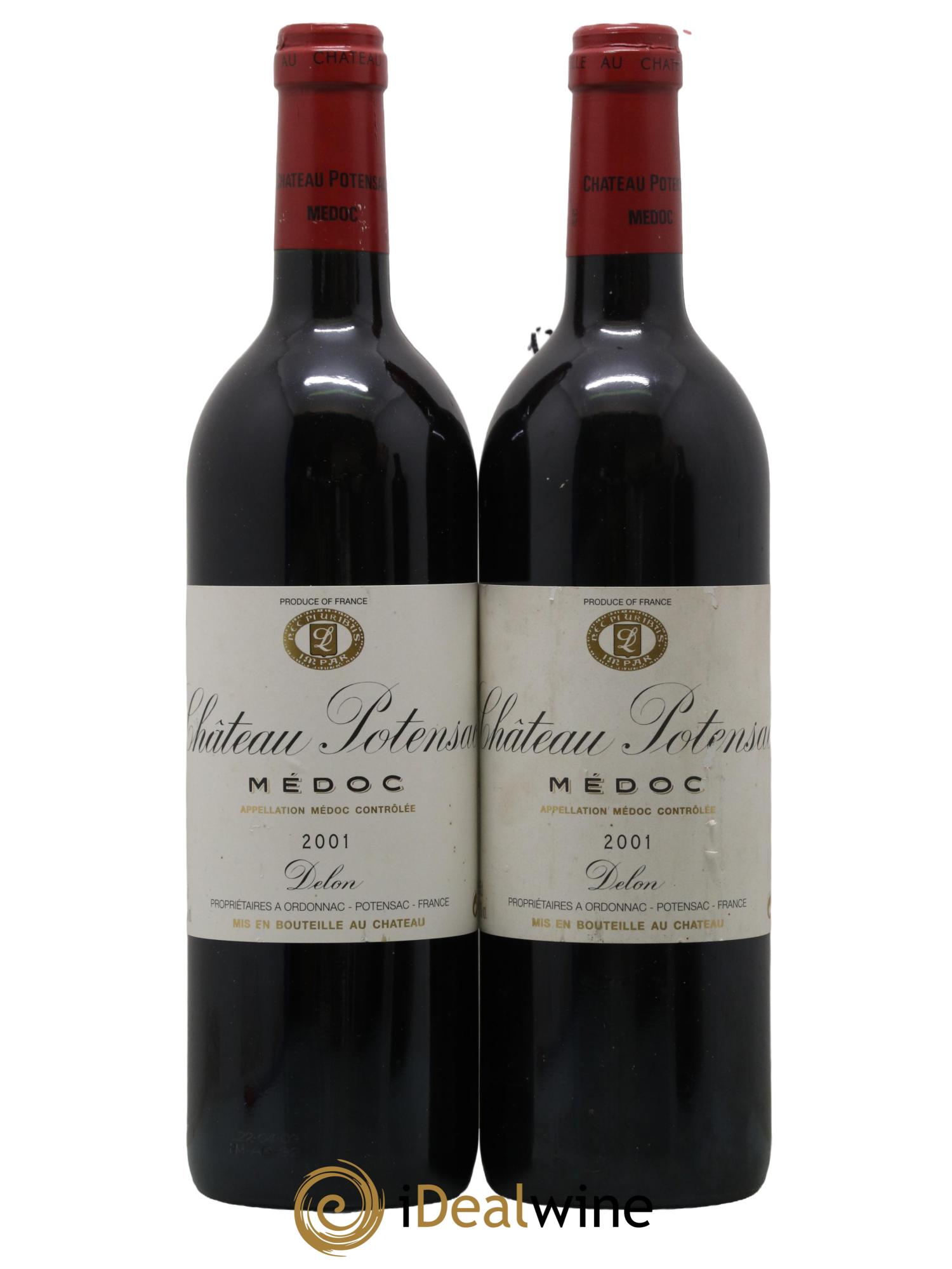 Château Potensac 2001 - Lot de 2 bouteilles - 0