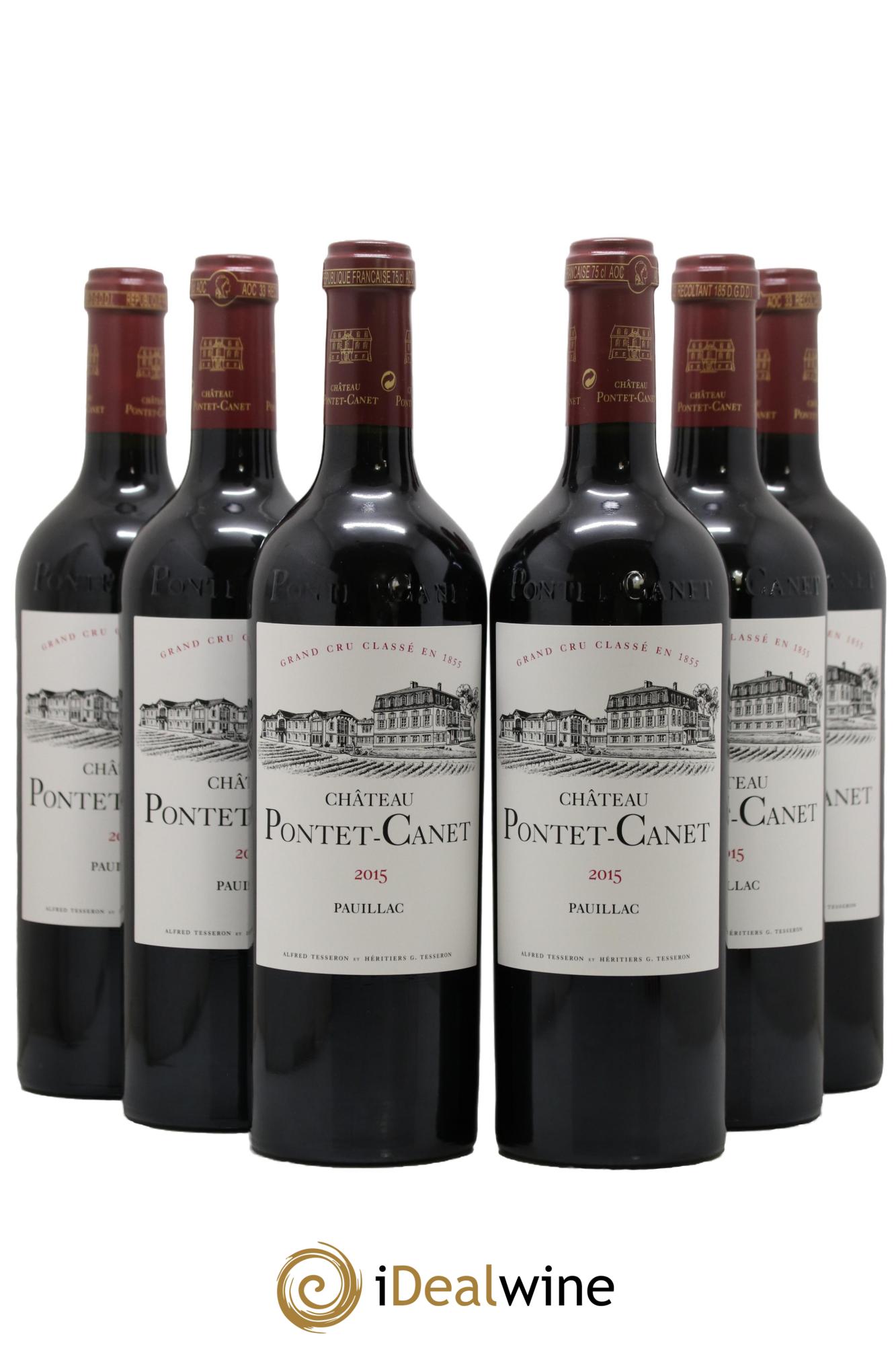 Château Pontet Canet 5ème Grand Cru Classé 2015 - Lotto di 6 bottiglie - 0