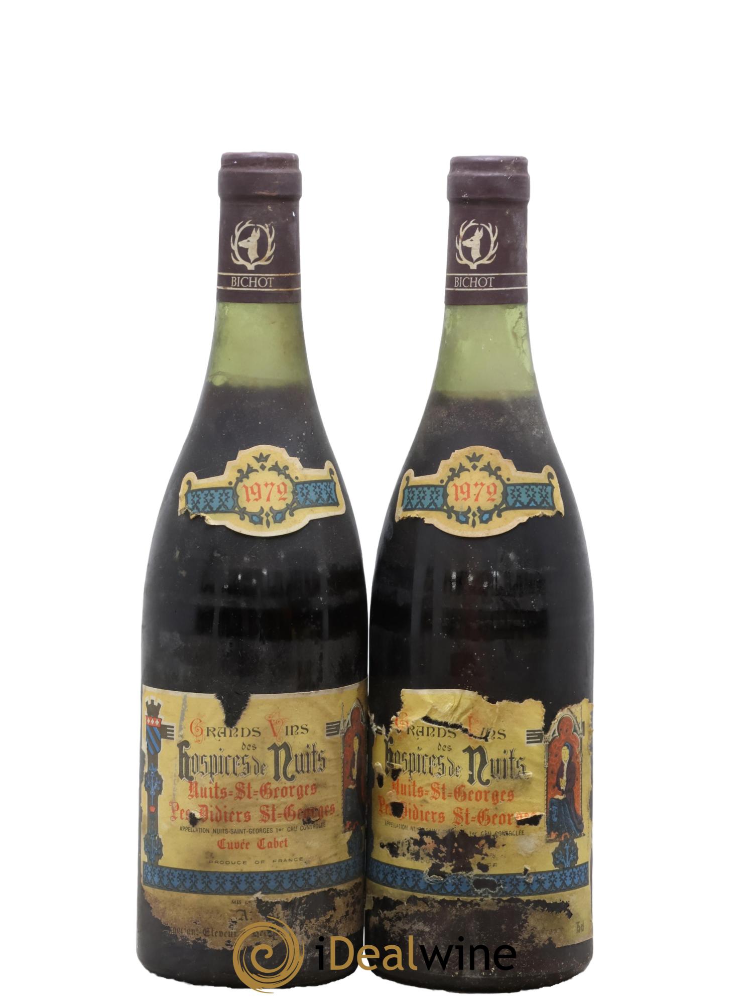 Nuits-Saint-Georges Cuvée Cabet Les Didiers St Georges Grands Vins Des Hospices De Nuits 1972 - Posten von 2 Flaschen - 0