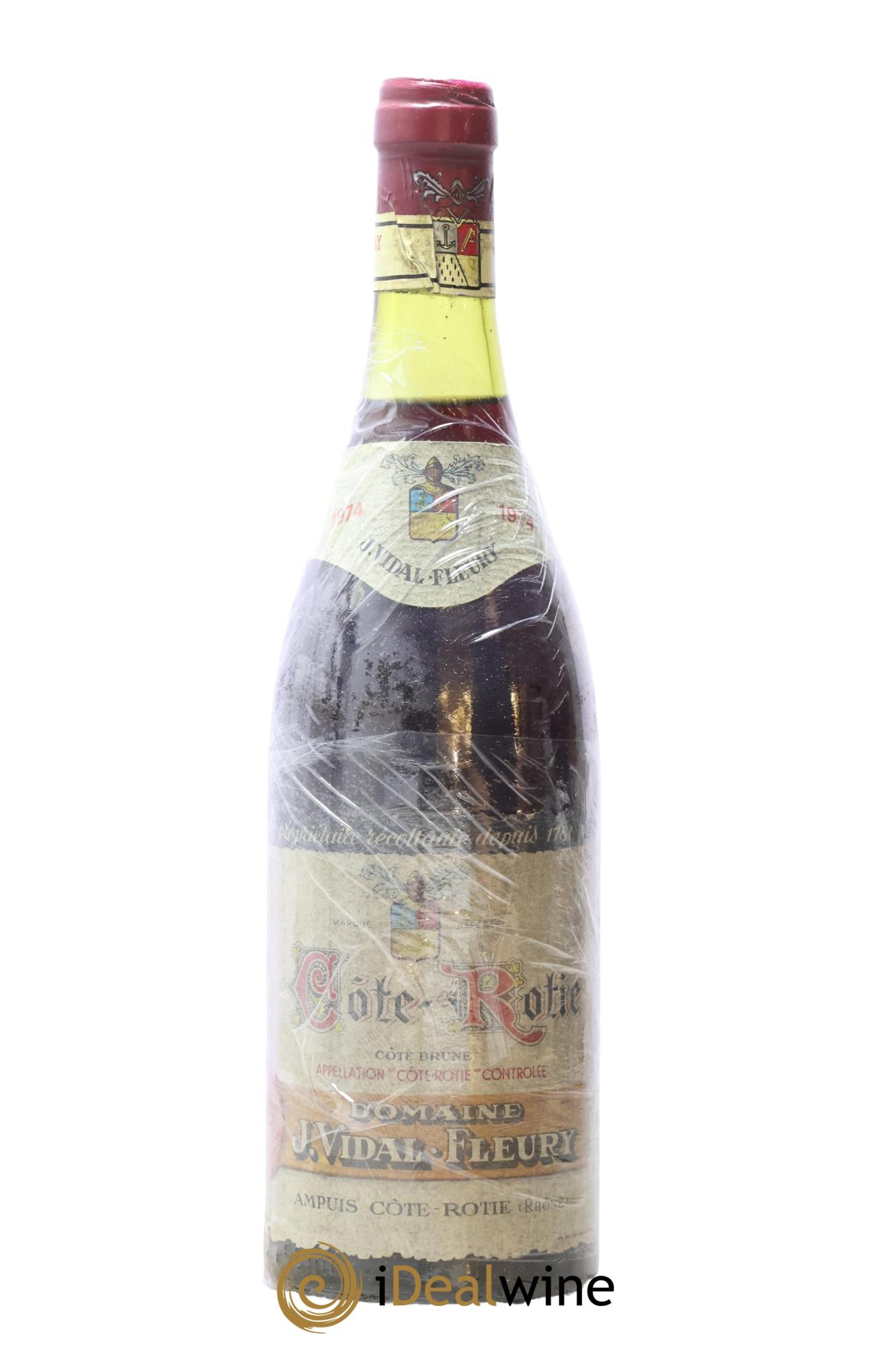 Côte-Rôtie Vidal Fleury 1974 - Posten von 1 Flasche - 0