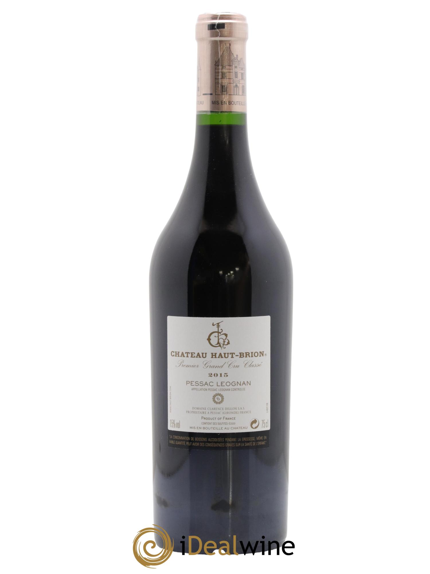 Château Haut Brion 1er Grand Cru Classé 2015 - Lot de 1 bouteille - 2