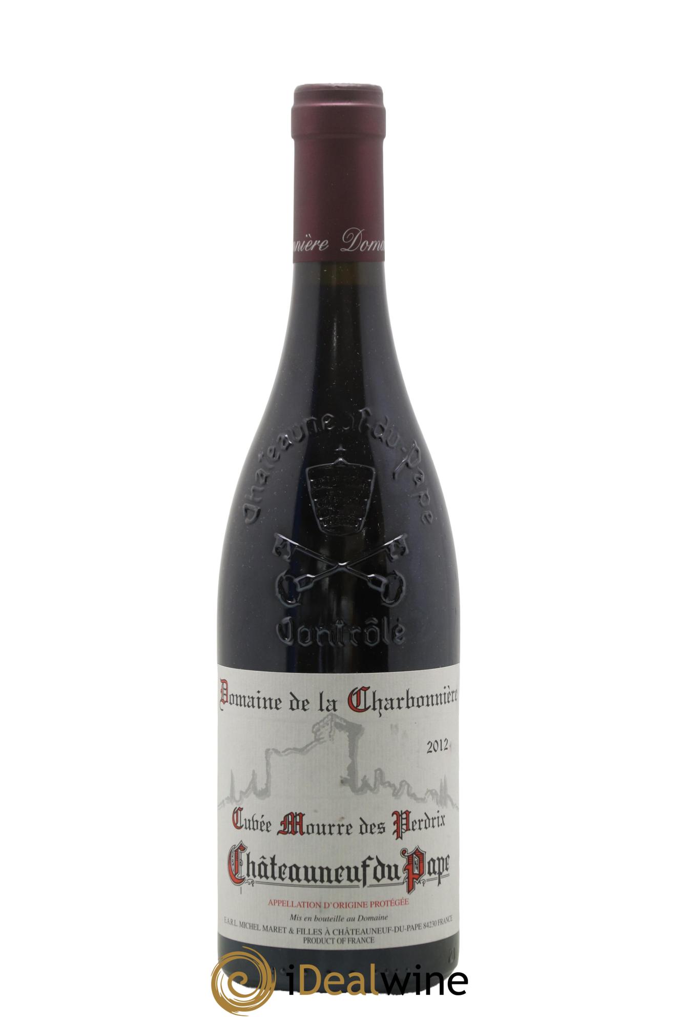 Châteauneuf-du-Pape Cuvée Mourre des Perdrix Charbonnière (Domaine de la) 2012 - Lot of 1 bottle - 0