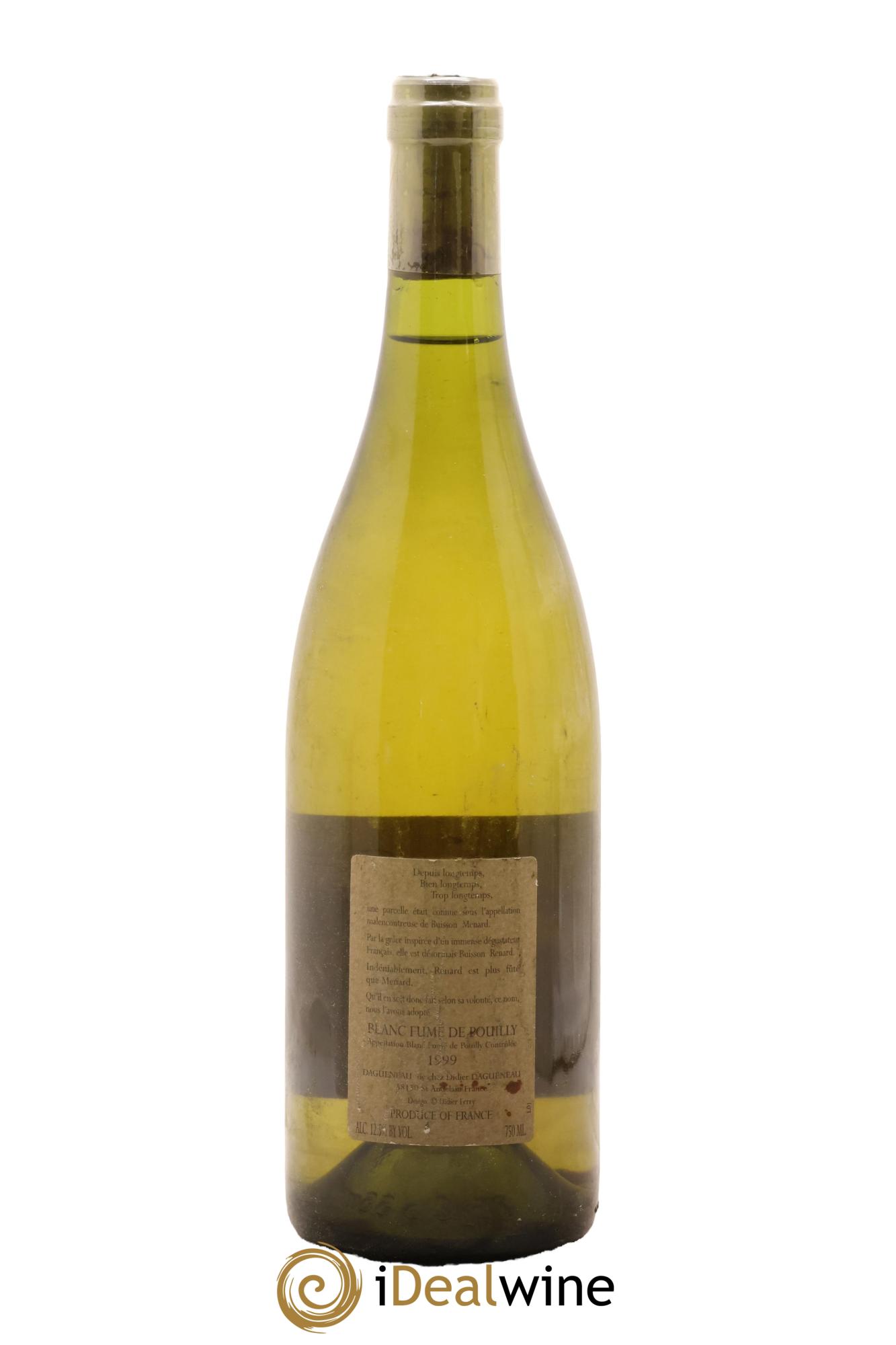Pouilly-Fumé Buisson Renard Dagueneau (Domaine Didier - Louis-Benjamin) 1999 - Lotto di 1 bottiglia - 1