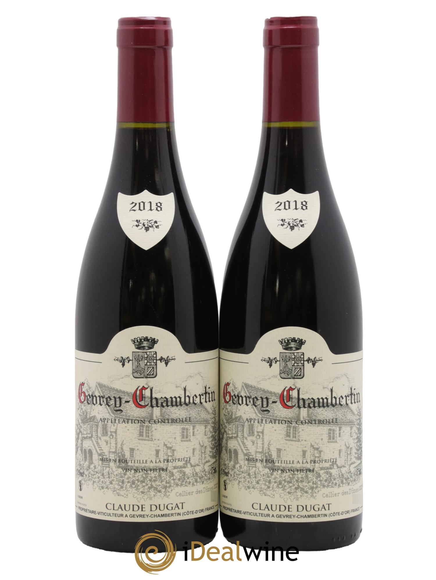 Gevrey-Chambertin Claude Dugat 2018 - Lot de 2 bouteilles - 0