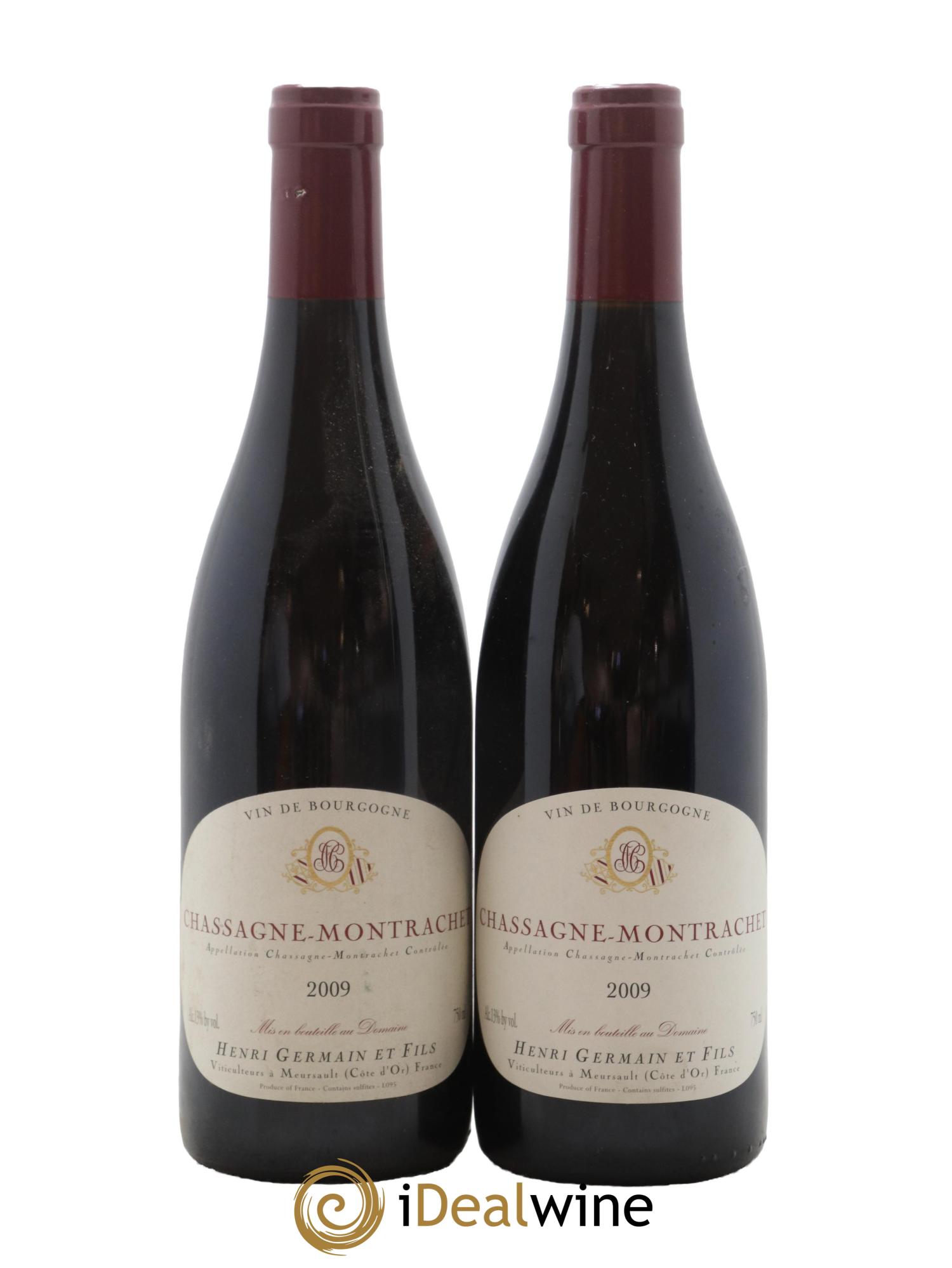 Chassagne-Montrachet Domaine Henri Germain 2009 - Lot de 2 bouteilles - 0