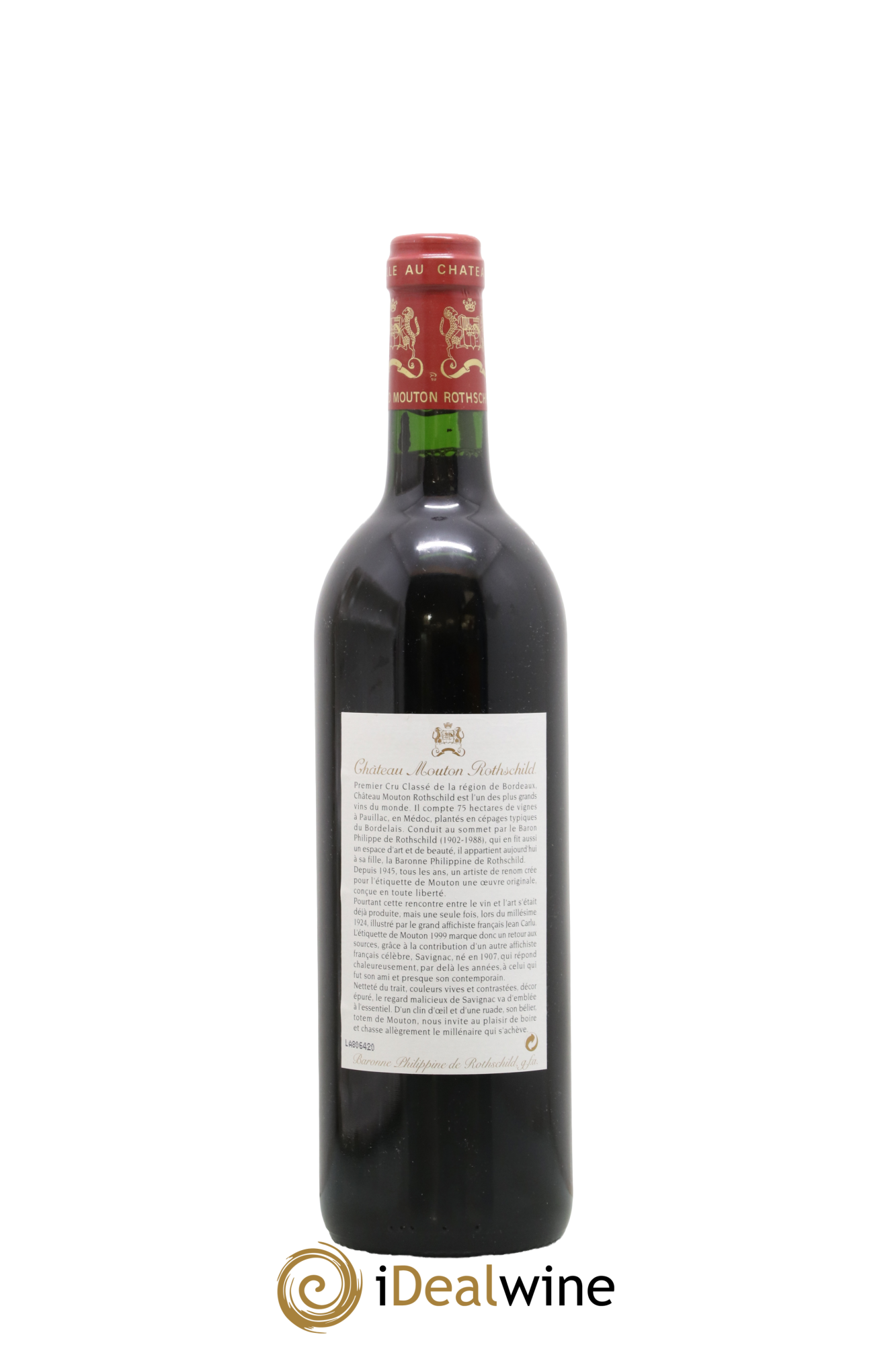 Château Mouton Rothschild 1er Grand Cru Classé 1999 - Lot of 1 bottle - 1
