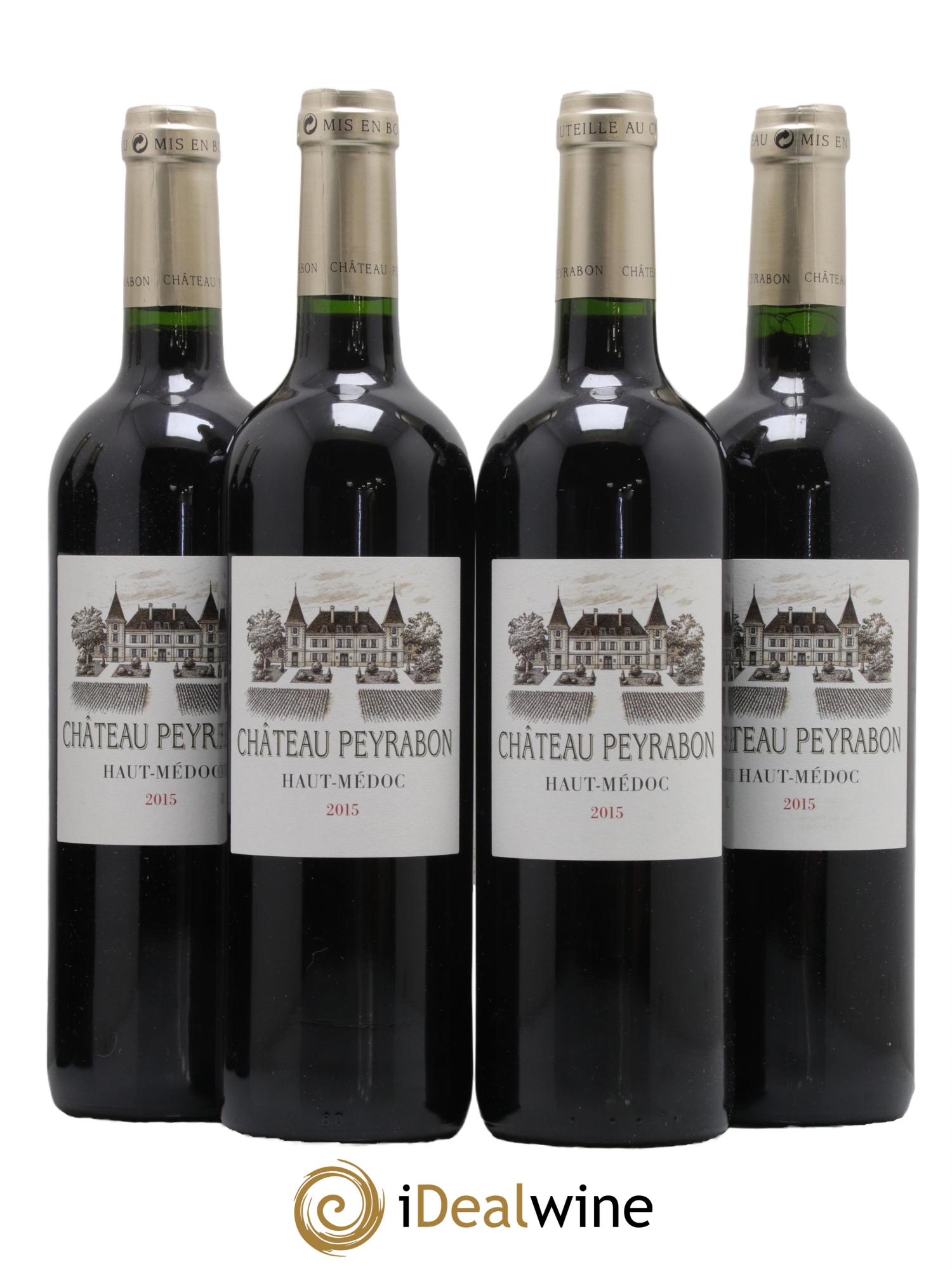 Château Peyrabon Cru Bourgeois 2015 - Lot de 4 bouteilles - 0