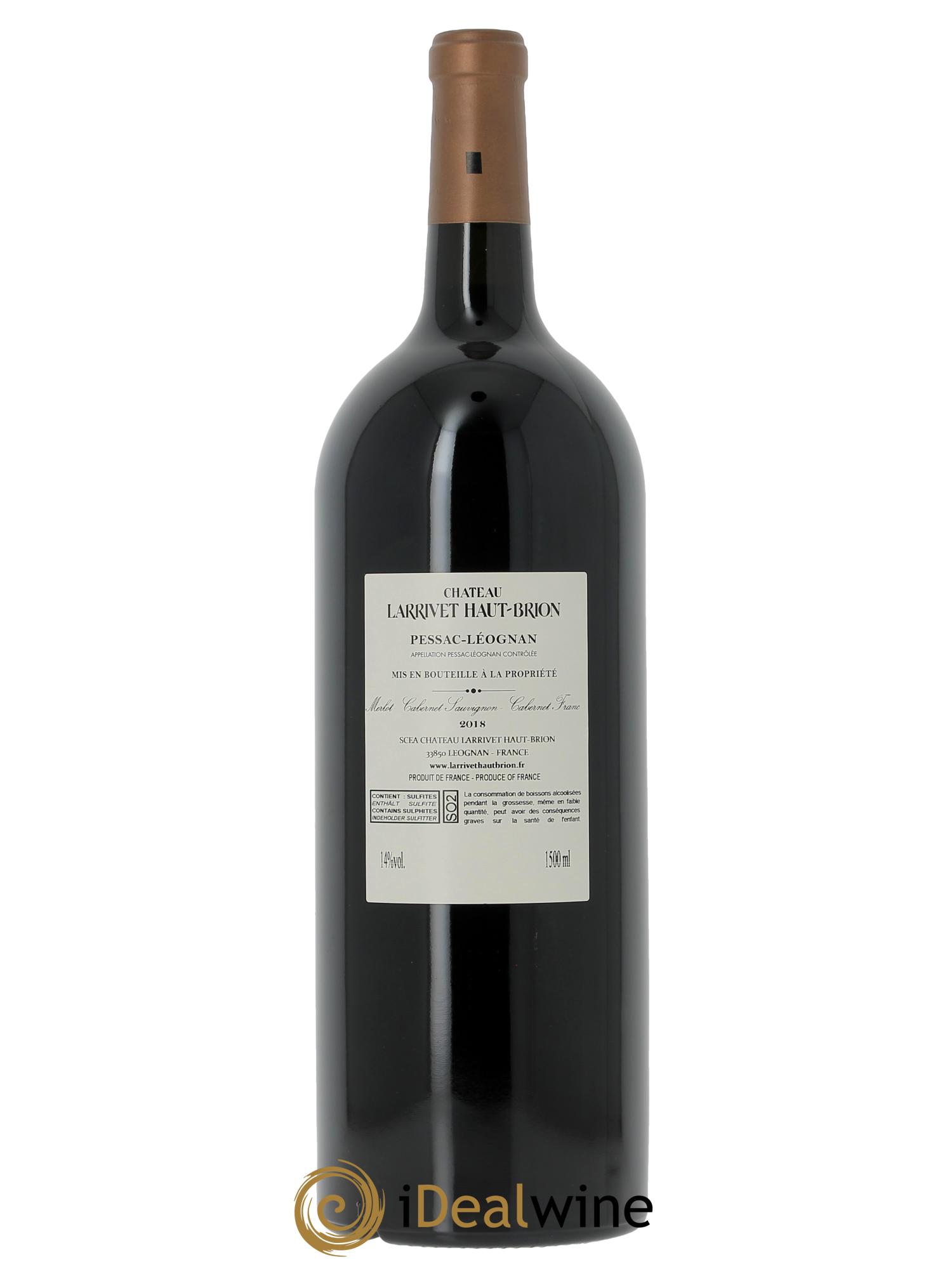 Château Larrivet Haut-Brion  2018 - Lotto di 1 magnum - 1