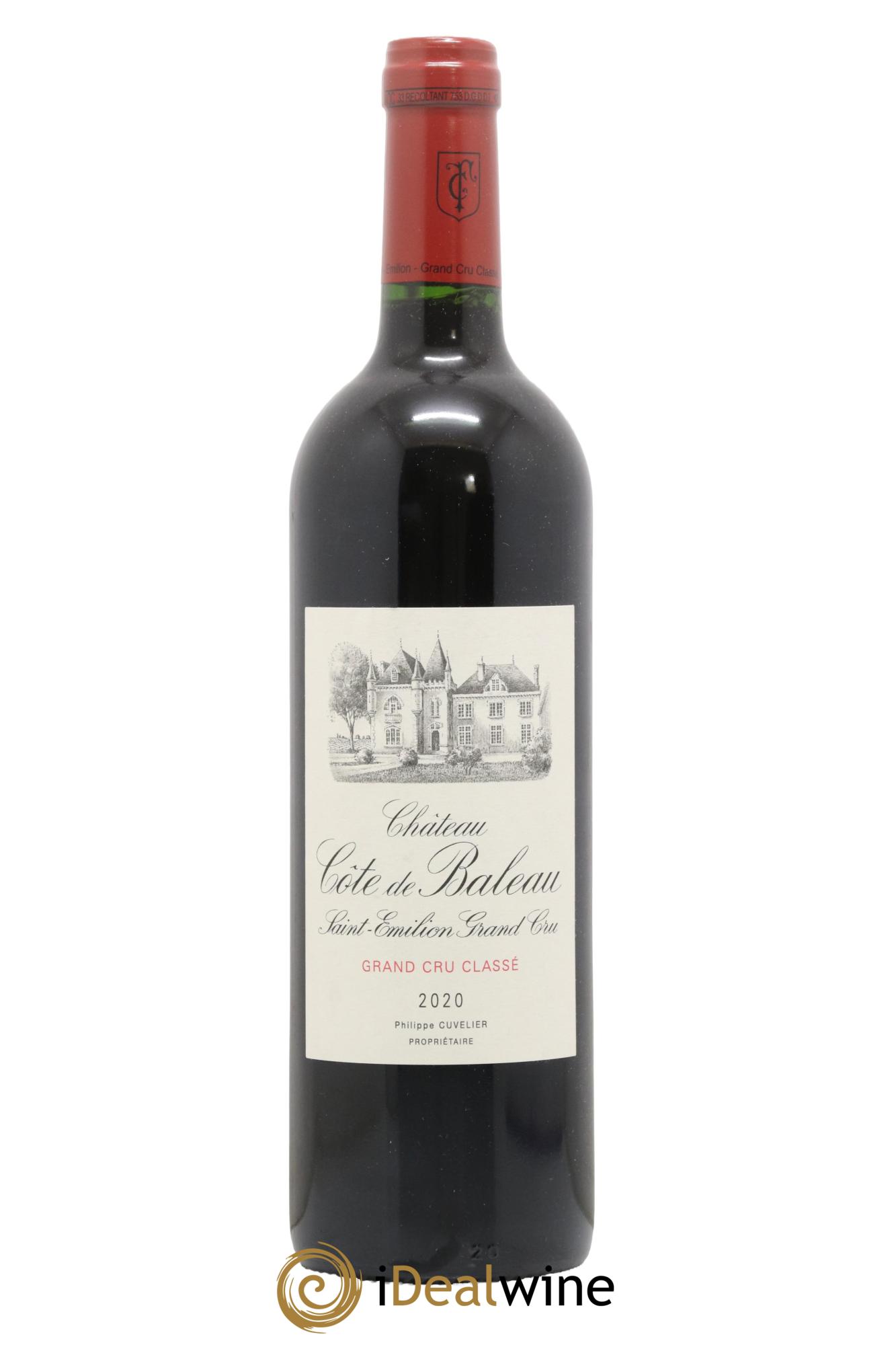 Château Côte de Baleau Grand Cru Classé 2020 - Lot de 1 bouteille - 0