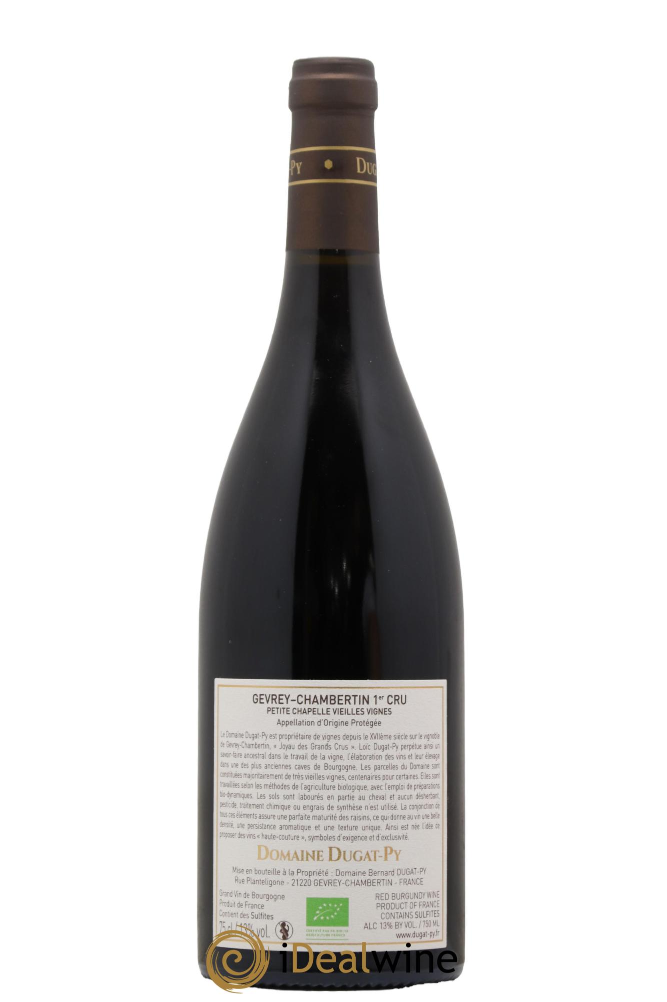 Gevrey-Chambertin 1er Cru Petite Chapelle Vieilles Vignes Dugat-Py 2021 - Lotto di 1 bottiglia - 1