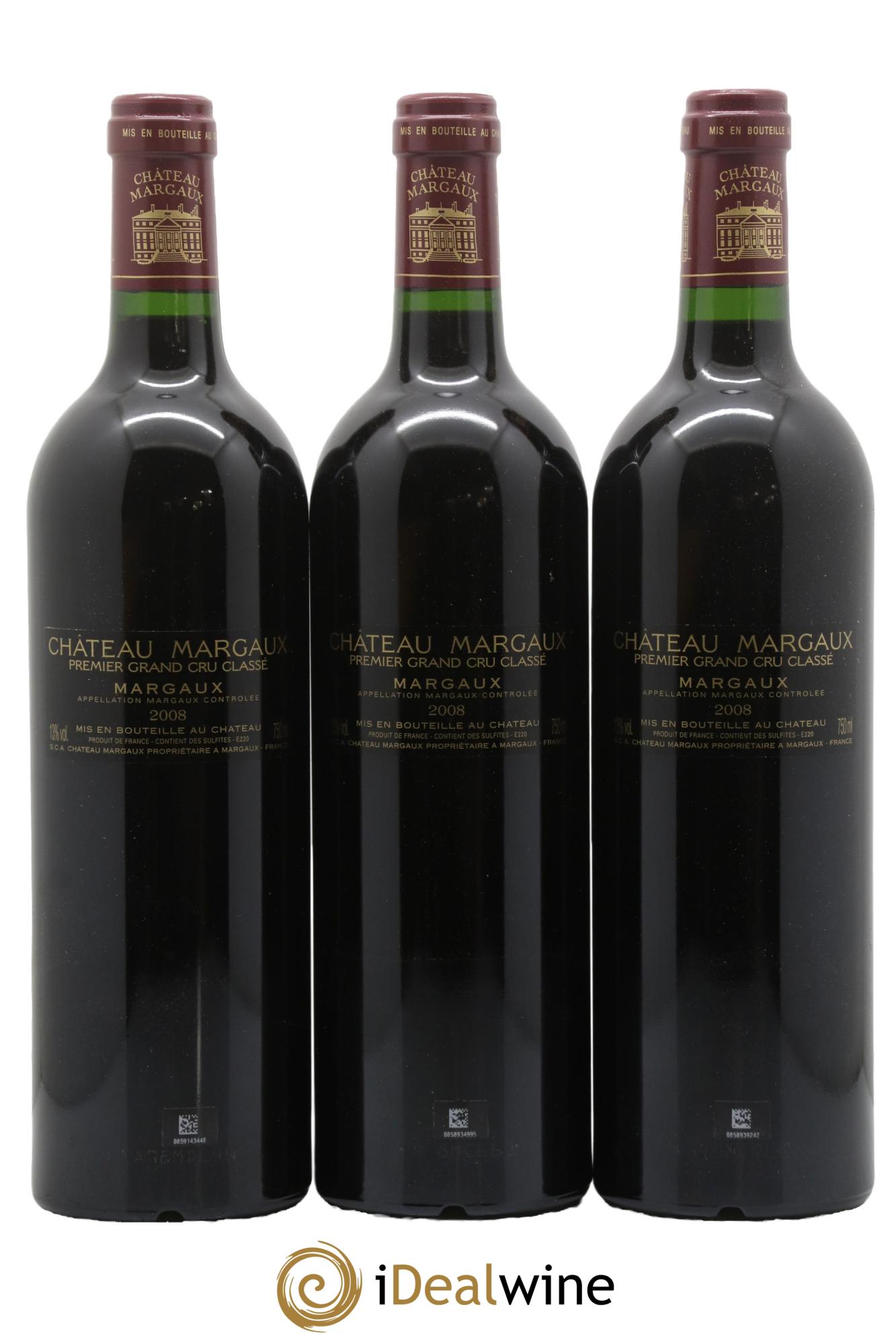 Château Margaux 1er Grand Cru Classé 2008 - Lot de 6 bouteilles - 4