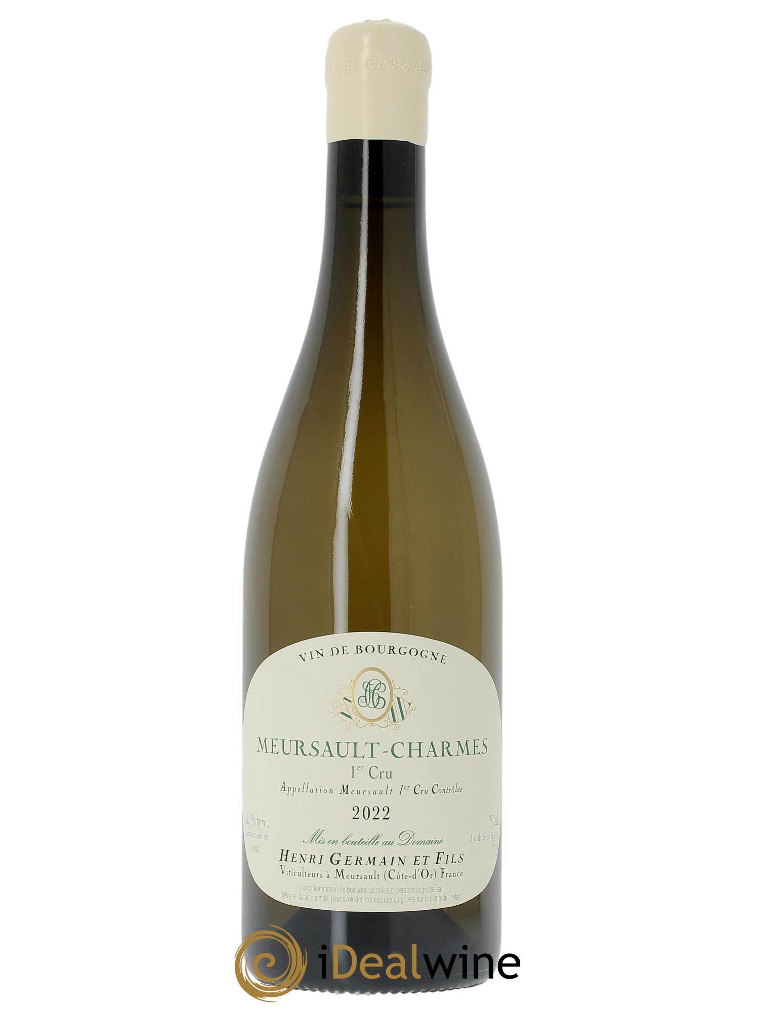 Meursault 1er Cru Charmes Henri Germain 2022 - Lot de 1 bouteille - 0