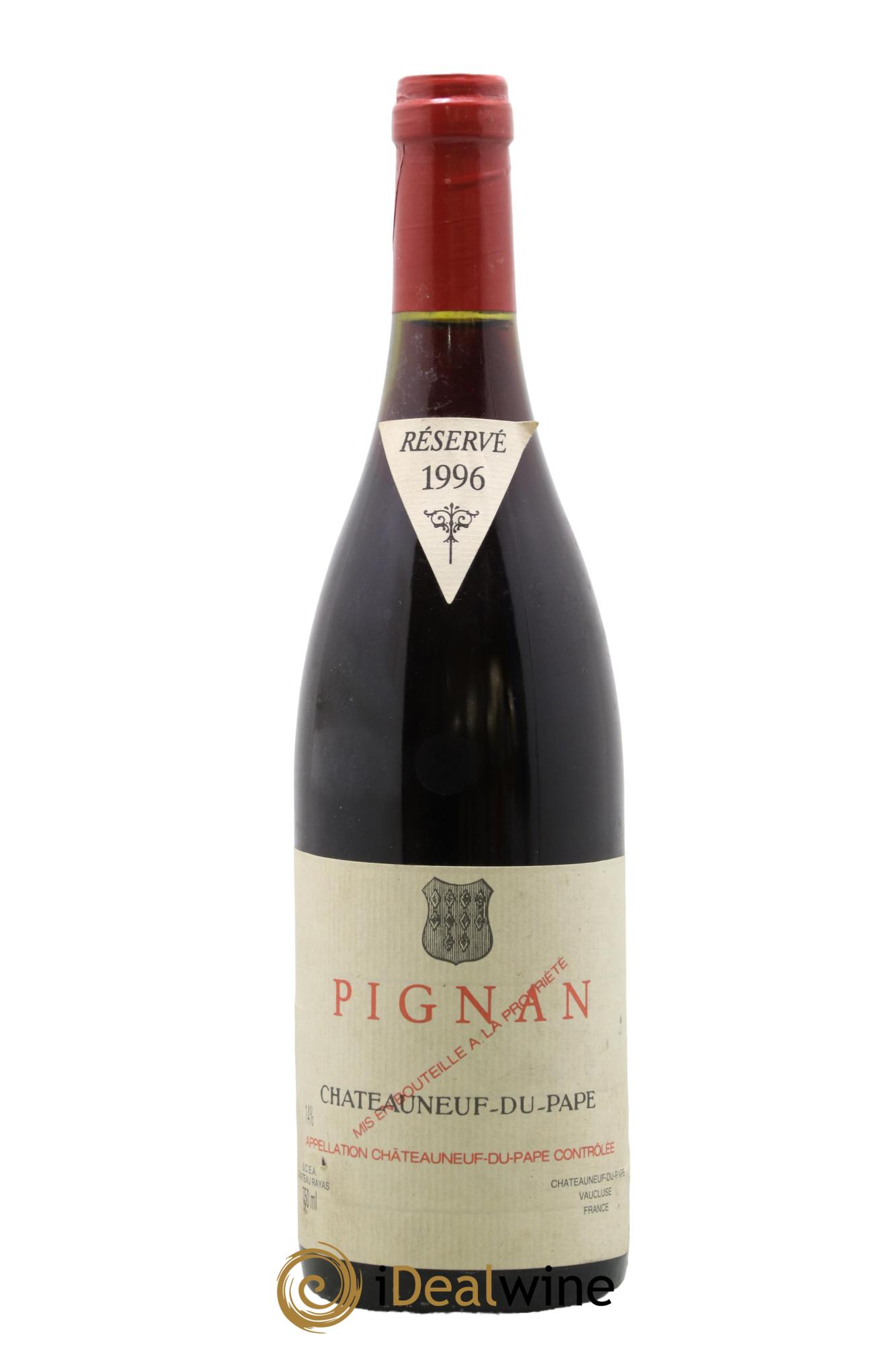 Châteauneuf-du-Pape Pignan Emmanuel Reynaud 1996 - Lot de 1 bouteille - 0